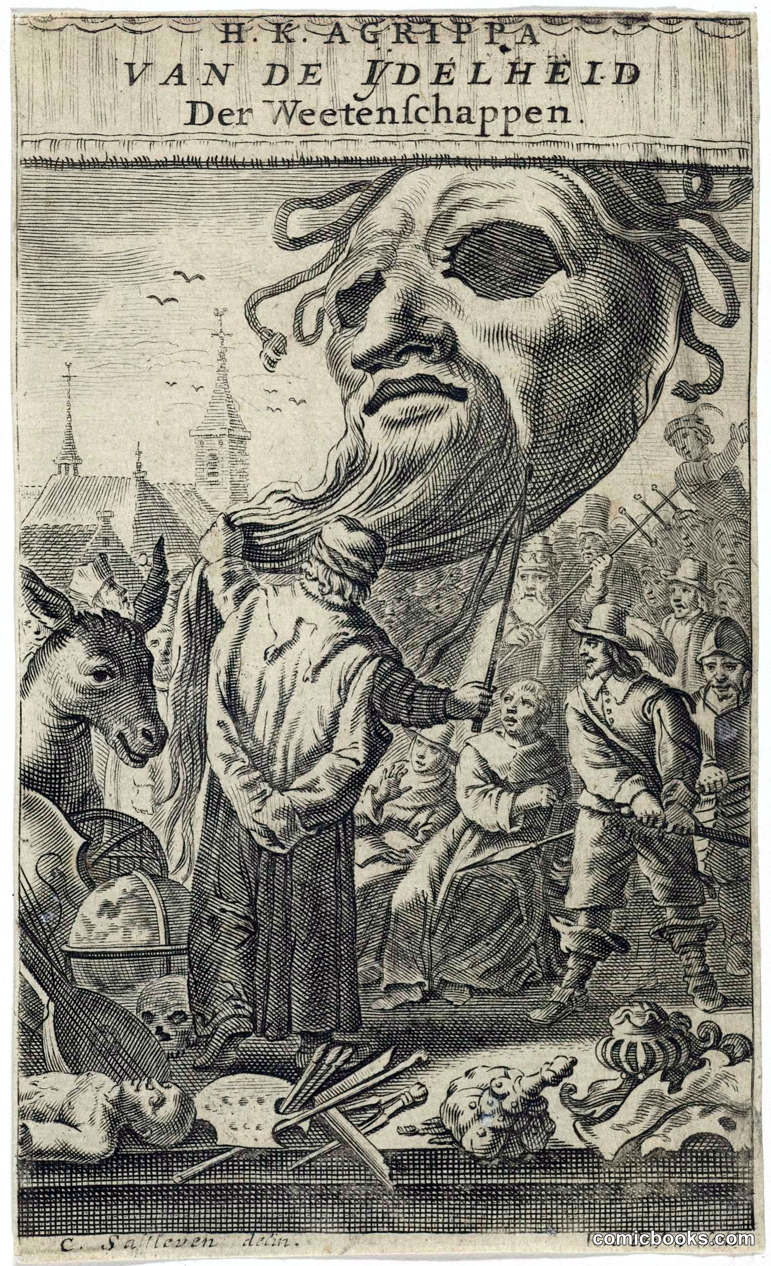 Spotprent op de kunsten (Mock Print on the Arts)