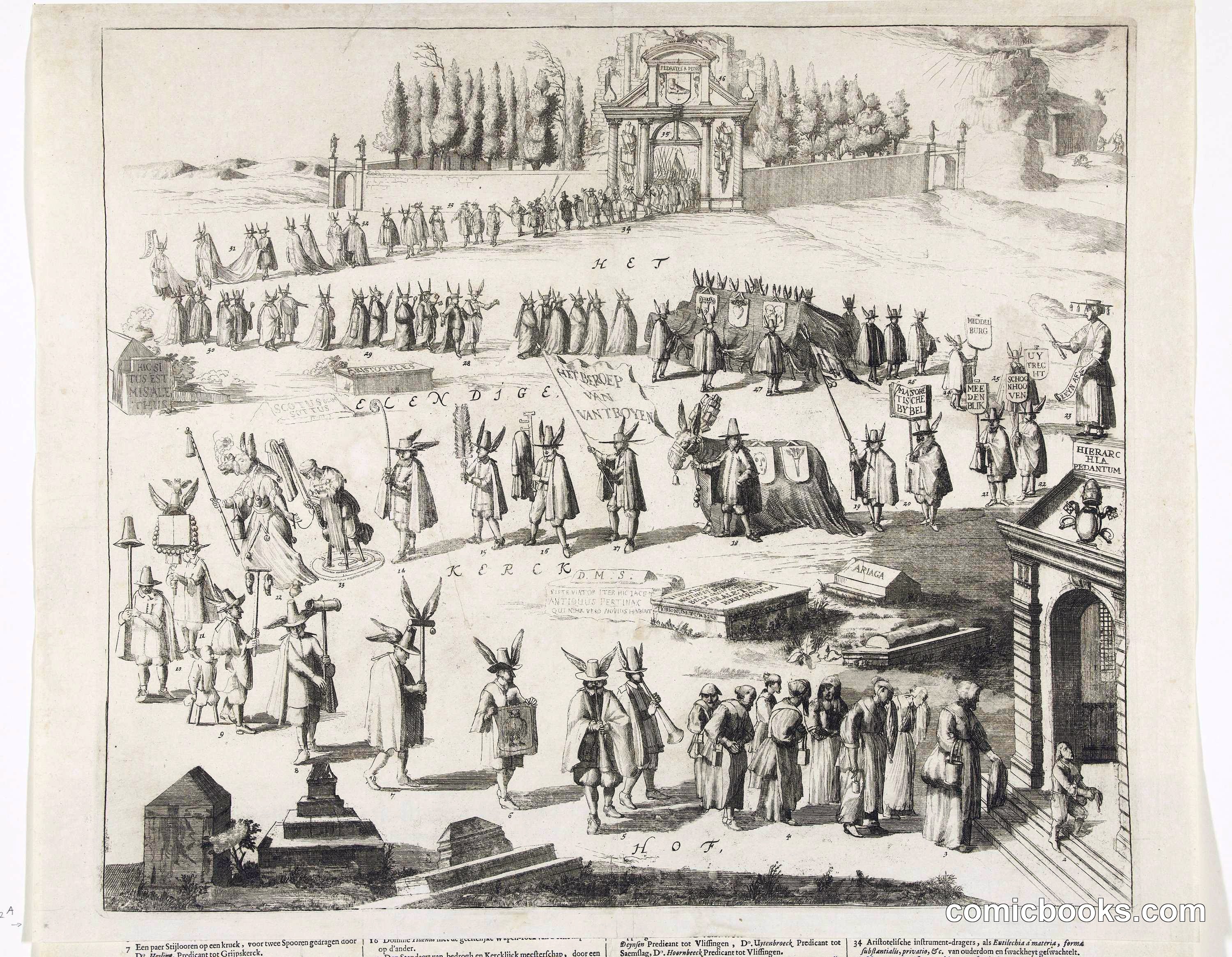Funeral Procession of Dominie Abraham van de Velde
