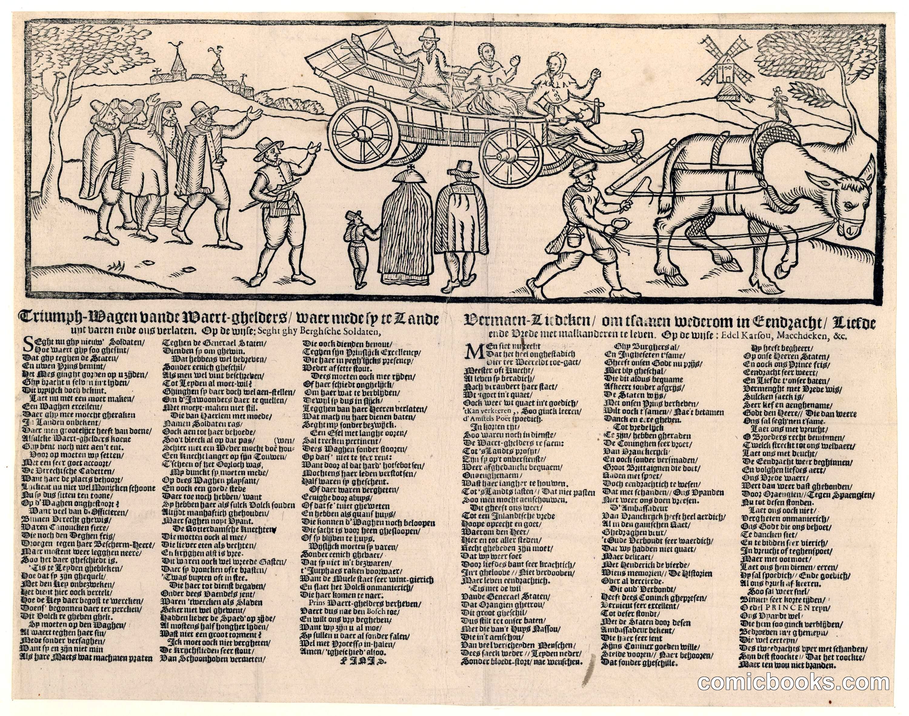 Triumph-Wagen vande Waert-ghelders (The Triumph Wagon of the Mercenaries)