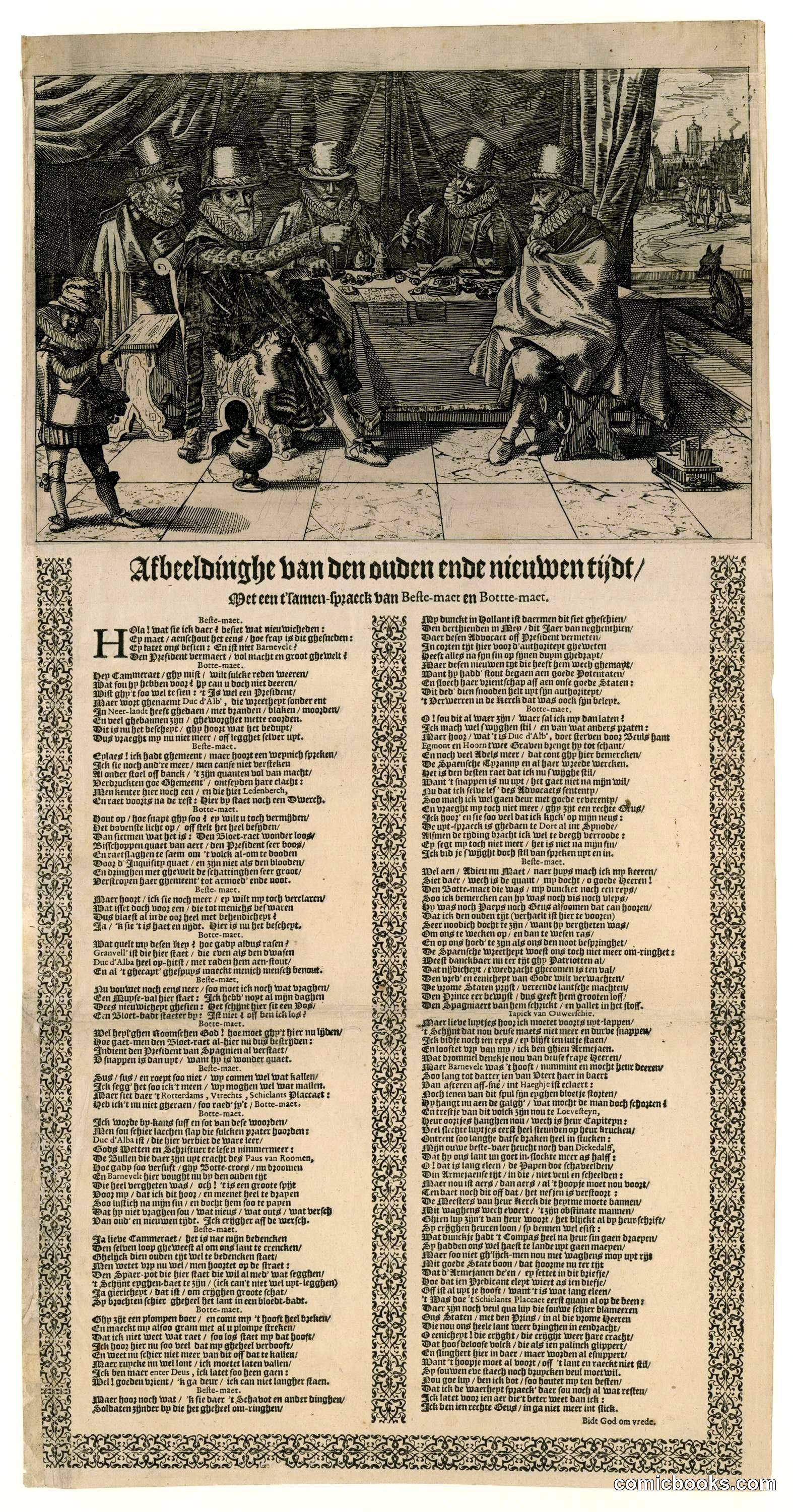 Political Satire on Johan van Oldenbarnevelt's Government