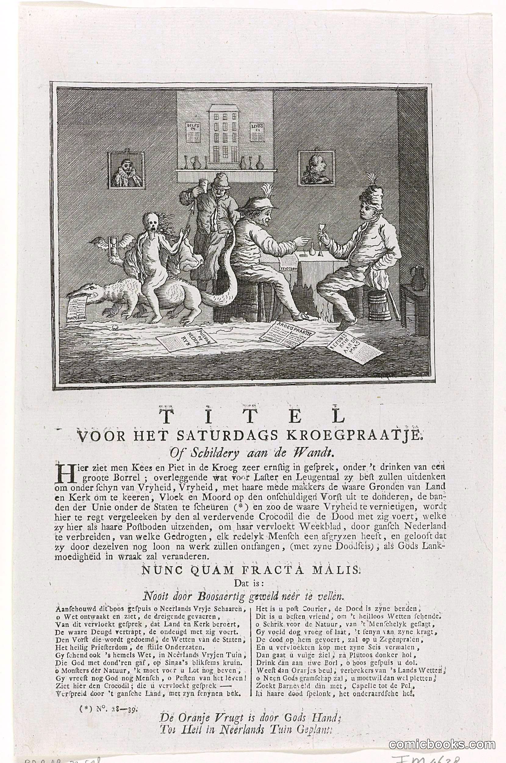Titel voor het Saturdags Kroegpraatje (Title for Saturday Tavern Talk)