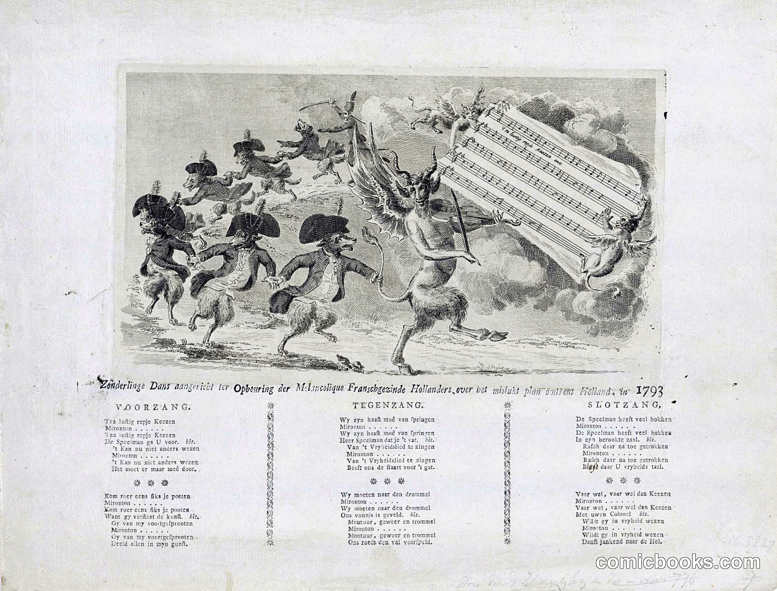 De Kezendans met de duivel als speelman (The Money Dance with the Devil as Musician)