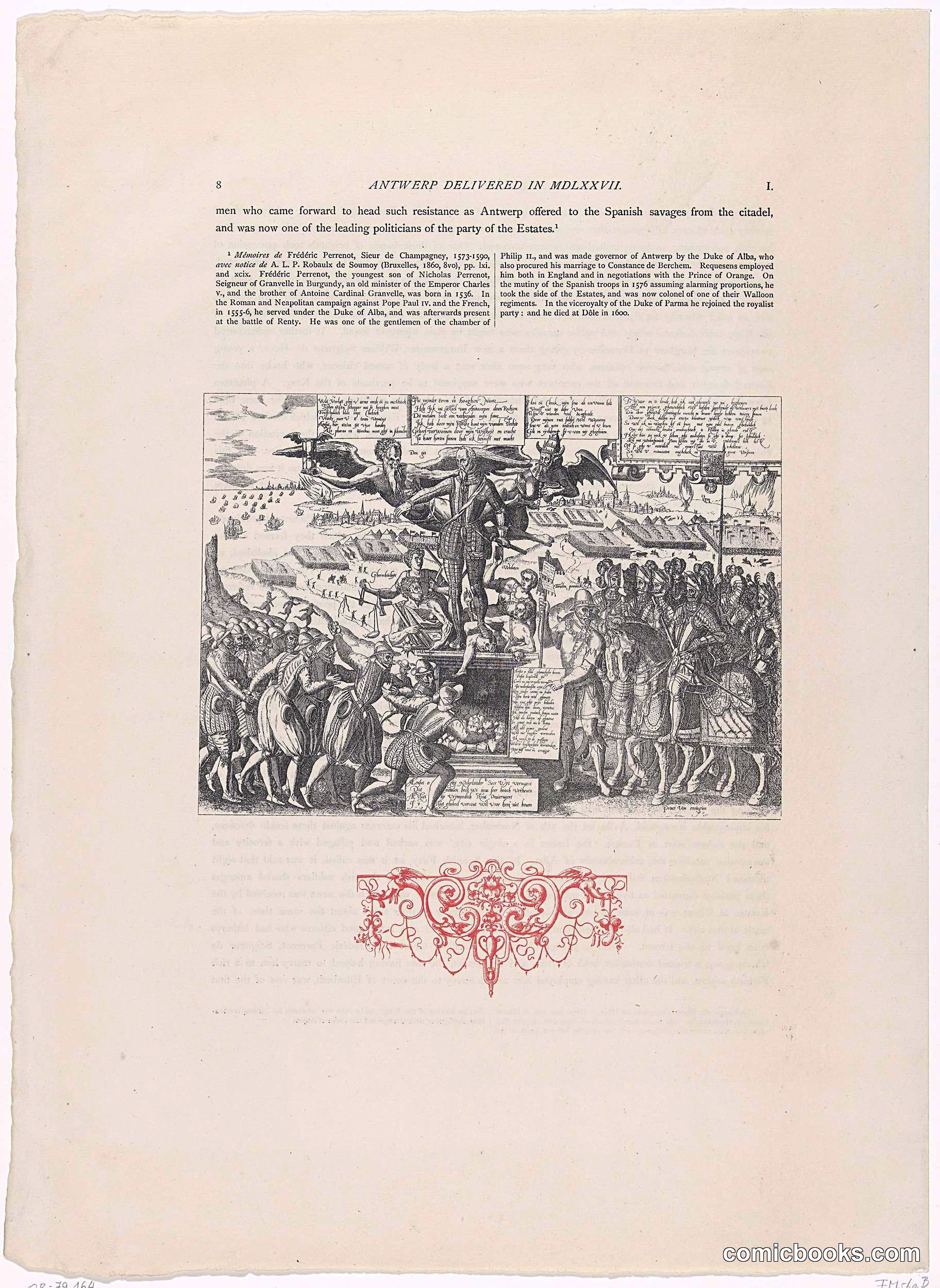 Political Satire on the Statue of Alva