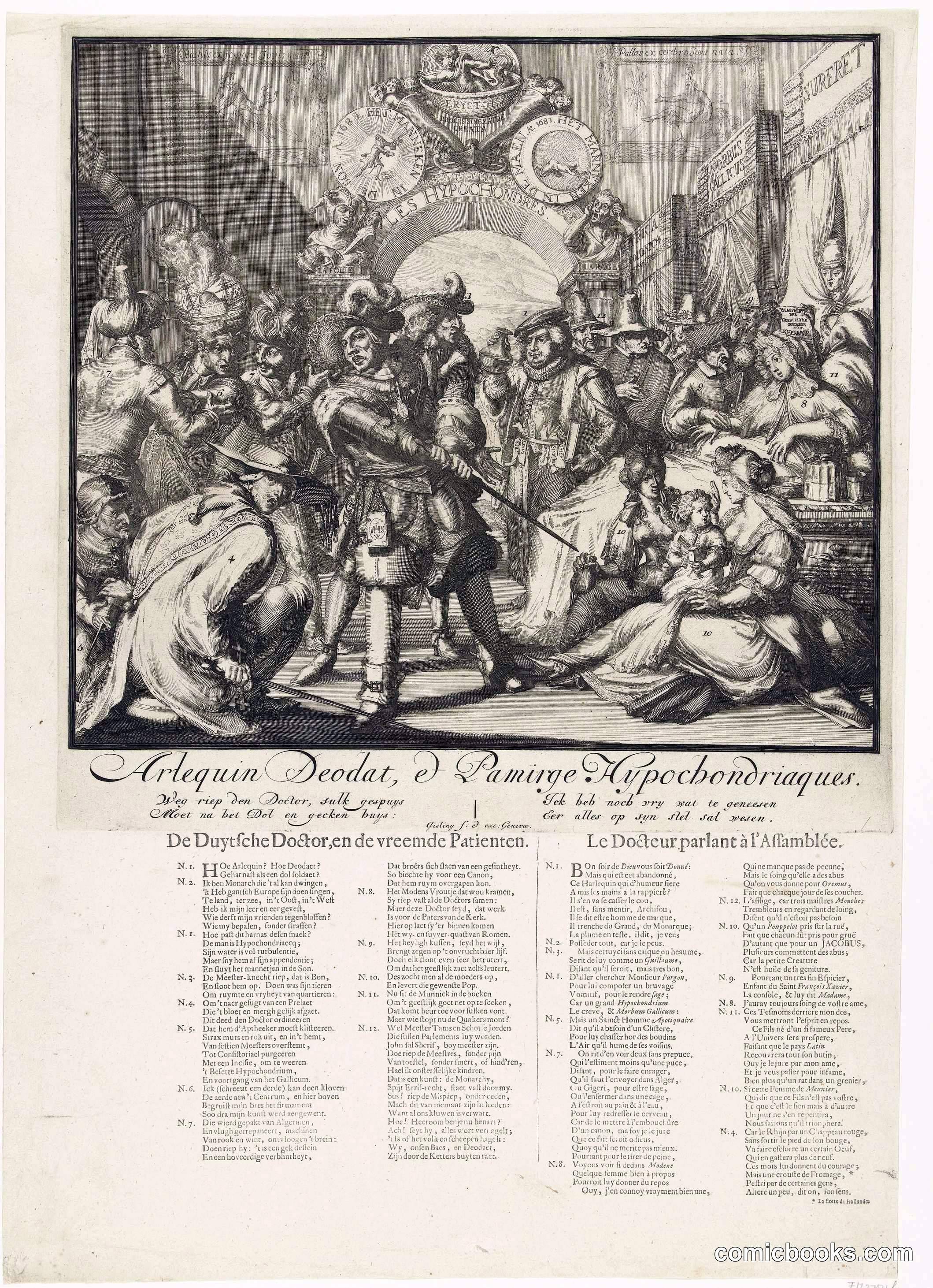 Arlequin Deodad, o Pamirge Hypochondriagues (Harlequin Deodad, or Panurge the Hypochondriac)