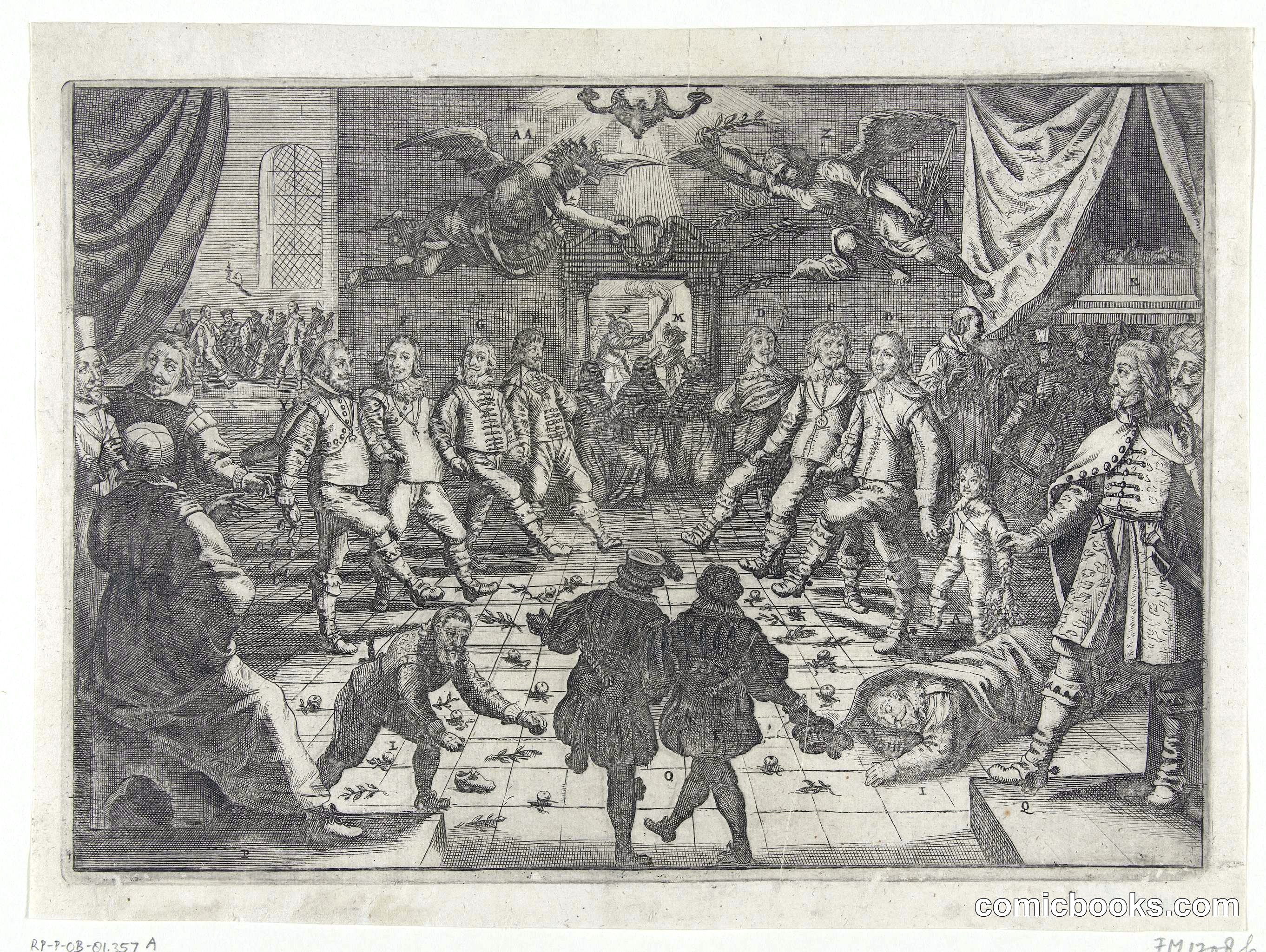 Satirical Print on Peace Negotiations with Spain