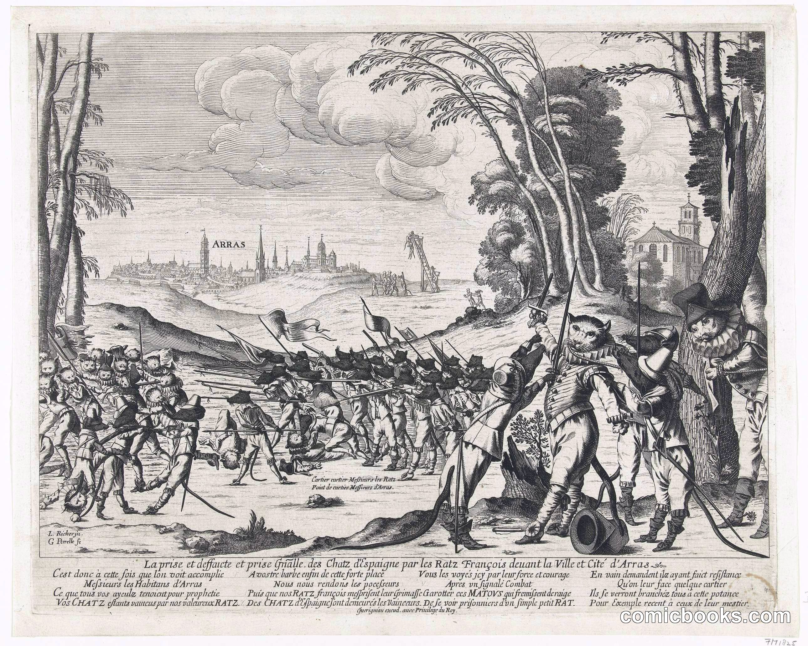 The Capture and Sack of Arras by the Ratz, 1640