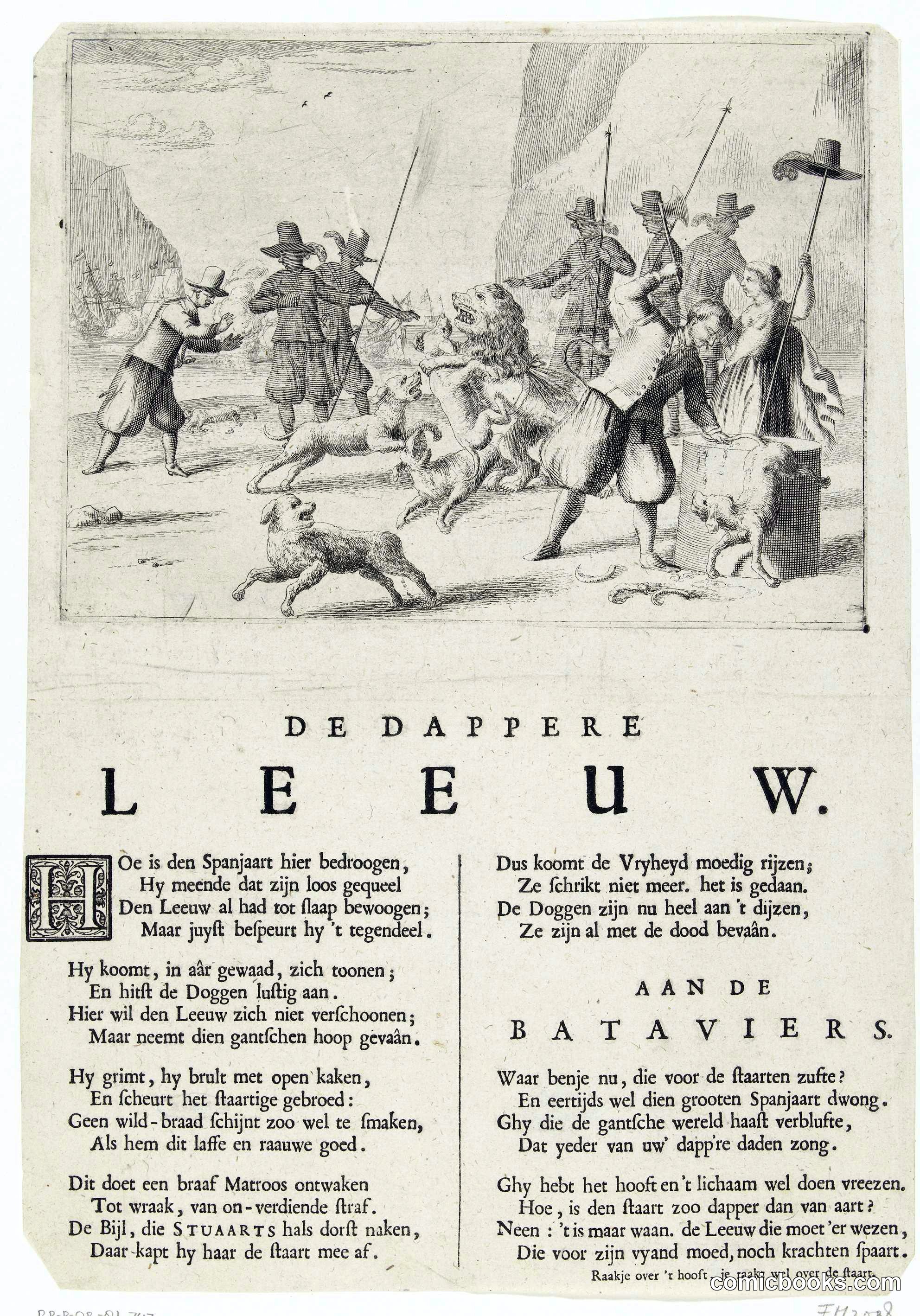 De Dappere Leeuw (The Valiant Lion): England Mocked