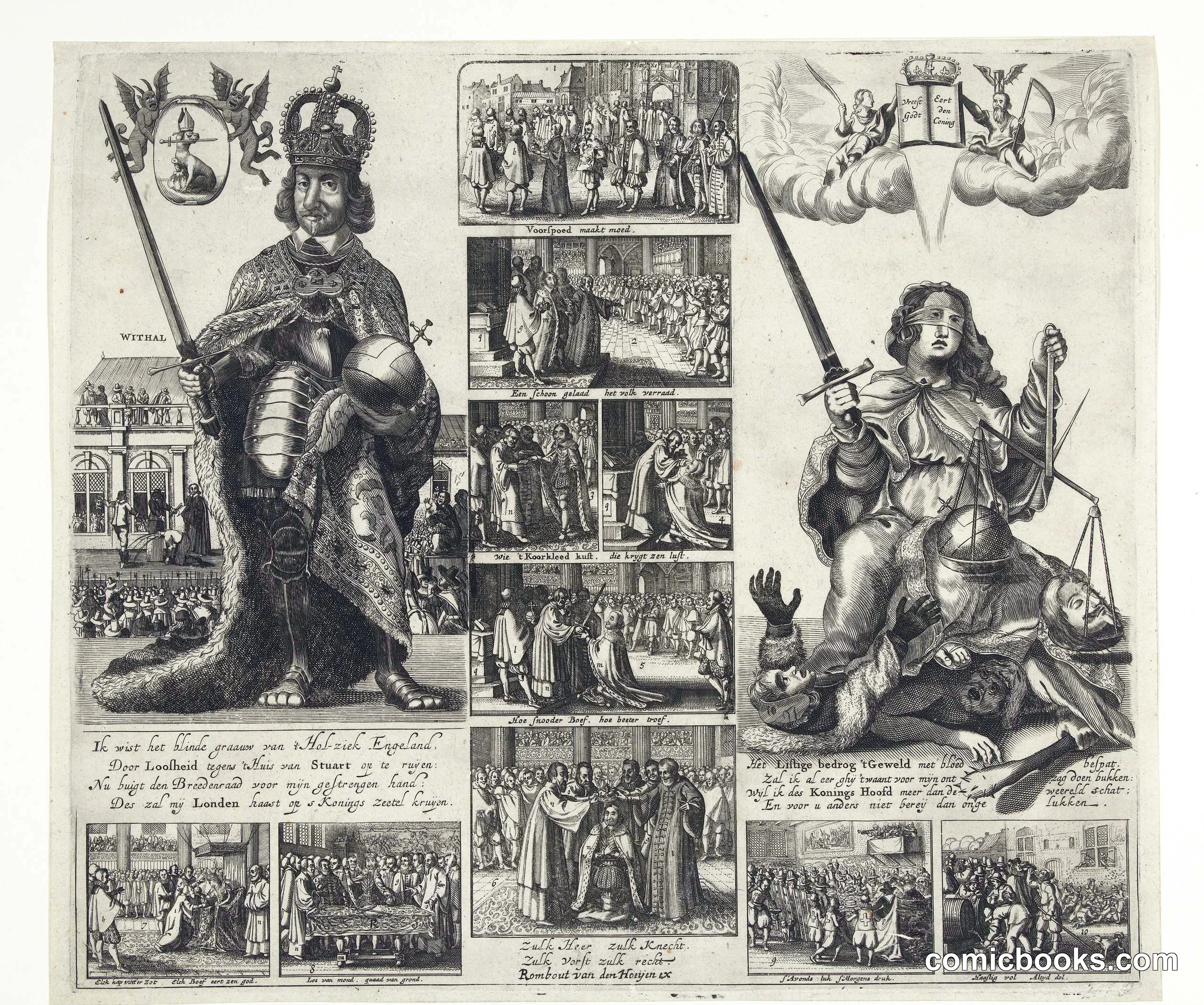 Political Print on Oliver Cromwell