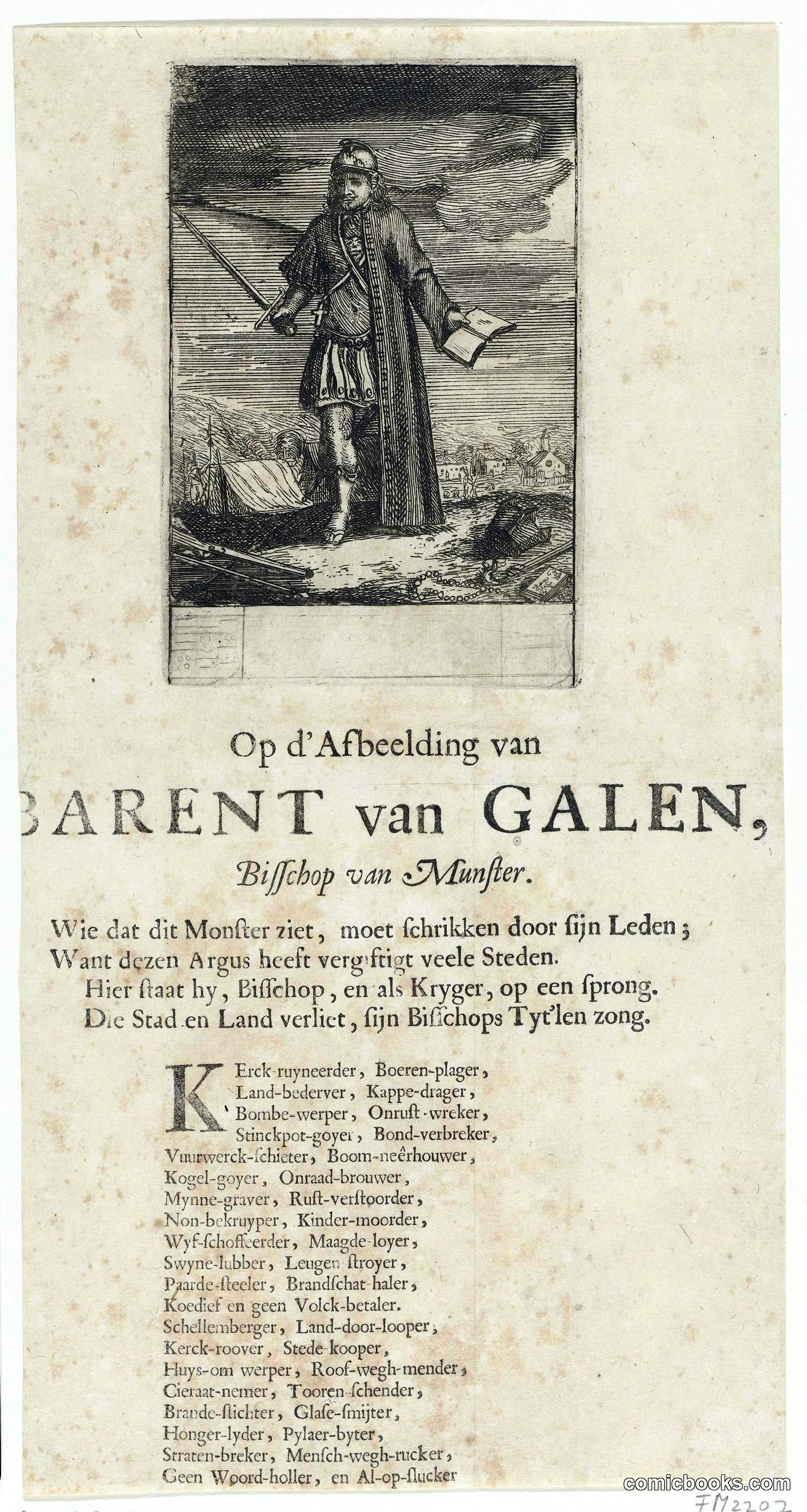 Op d'Afbeelding van Barent van Galen, Bisschop van Munster