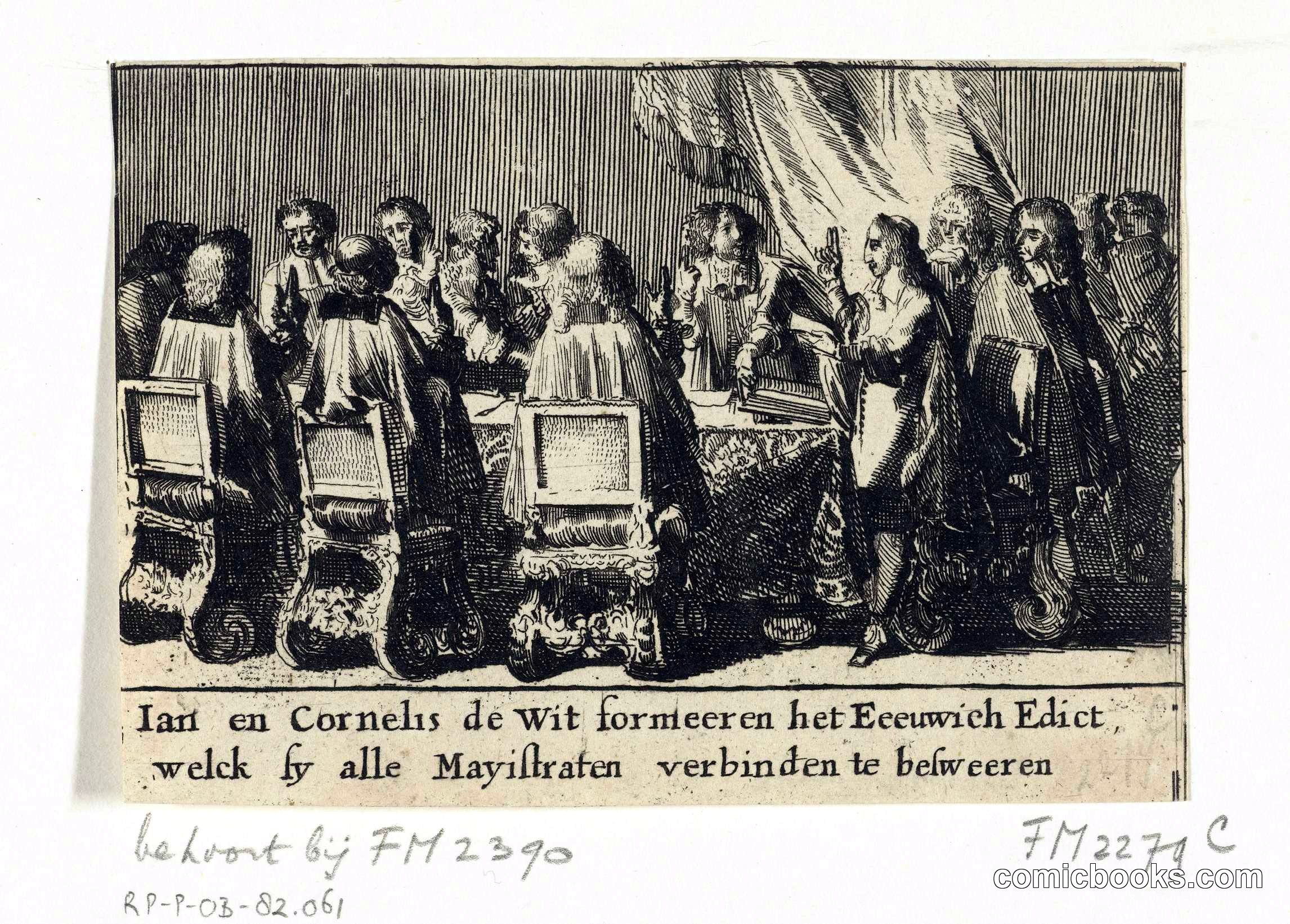 Jan en Cornelis de Witt Formeren het Eeuwig Edict