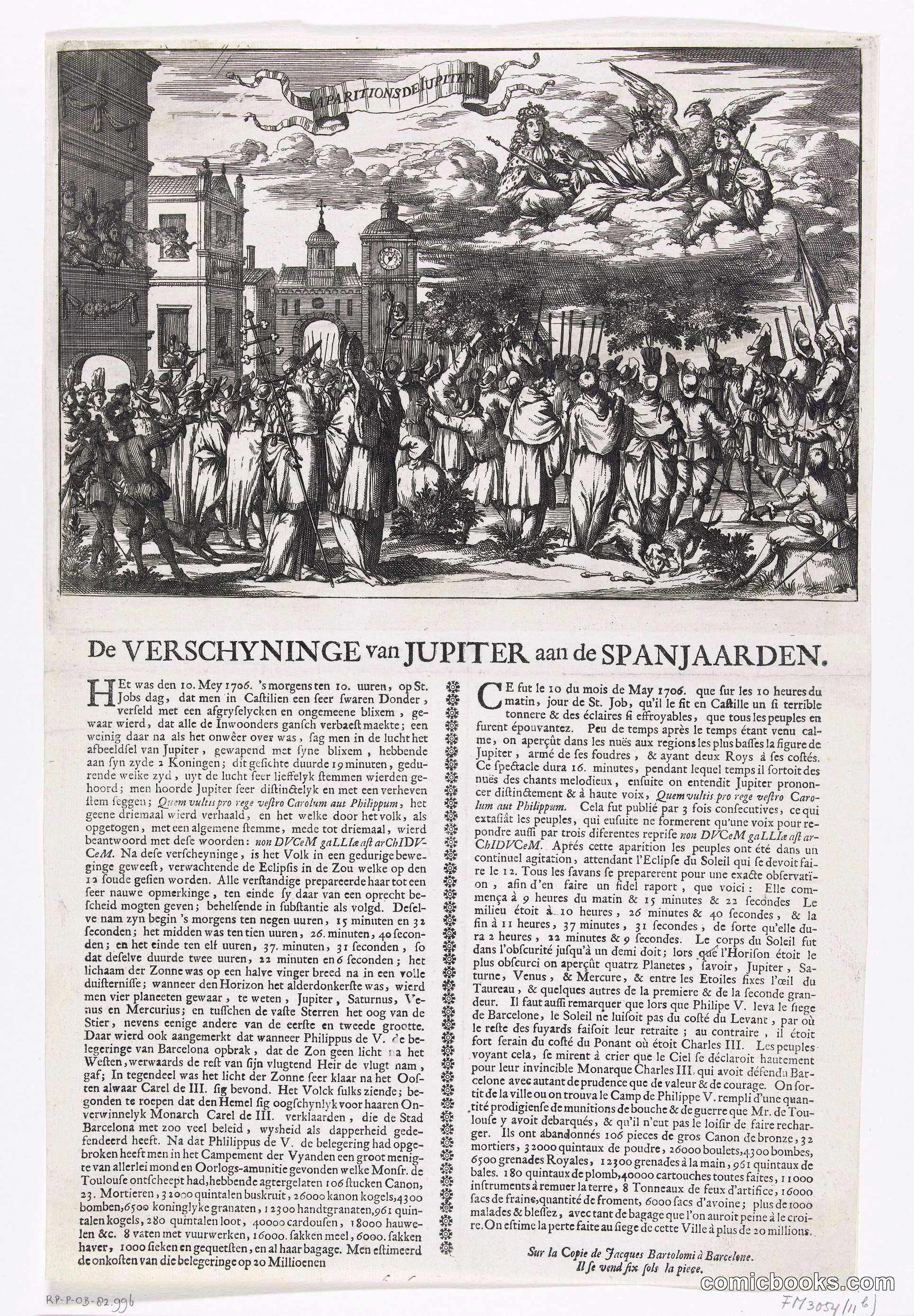 De Verschyninge van Jupiter aan de Spanjaarden (The Appearance of Jupiter to the Spanish)