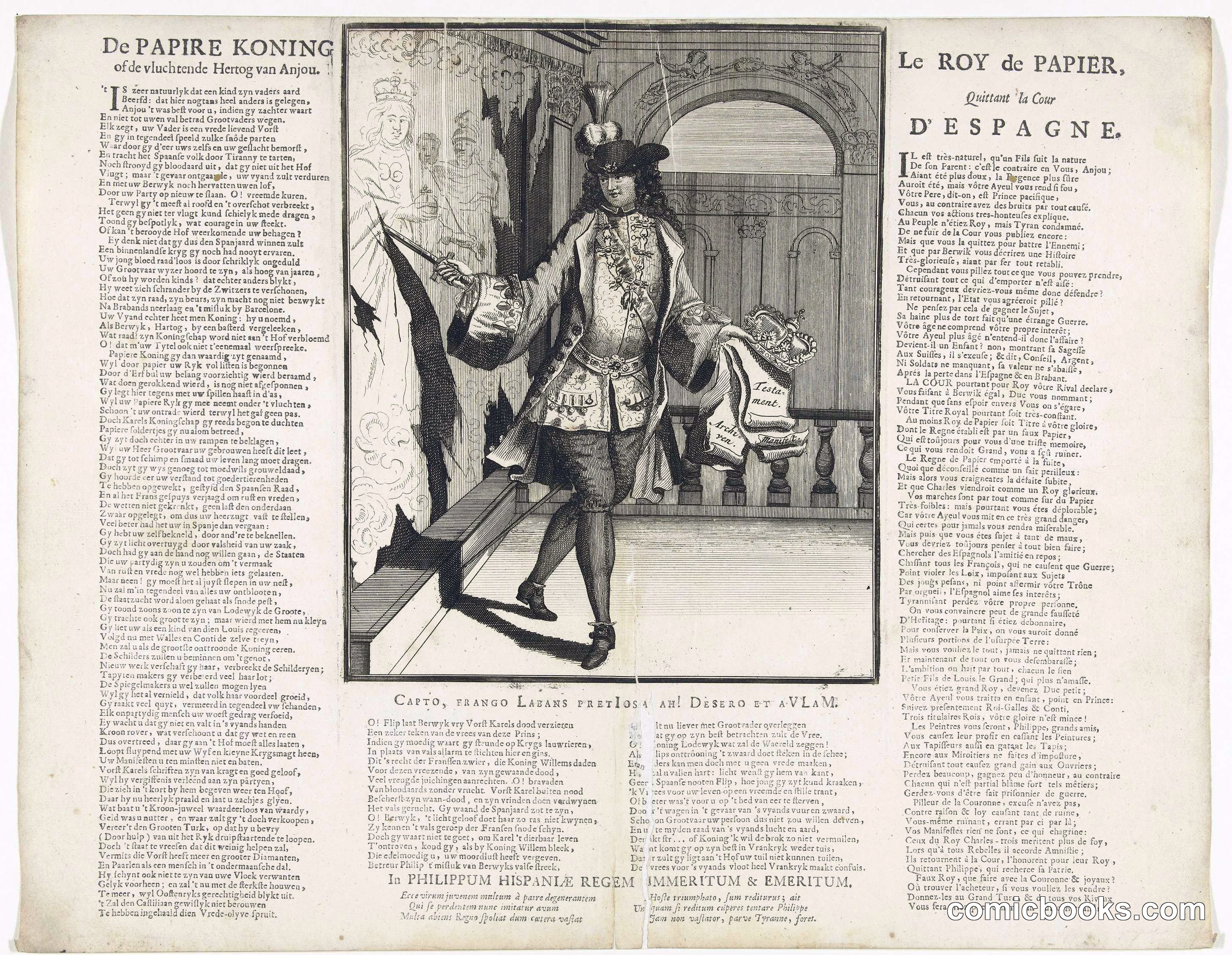 Philip V's Flight from the Spanish Court