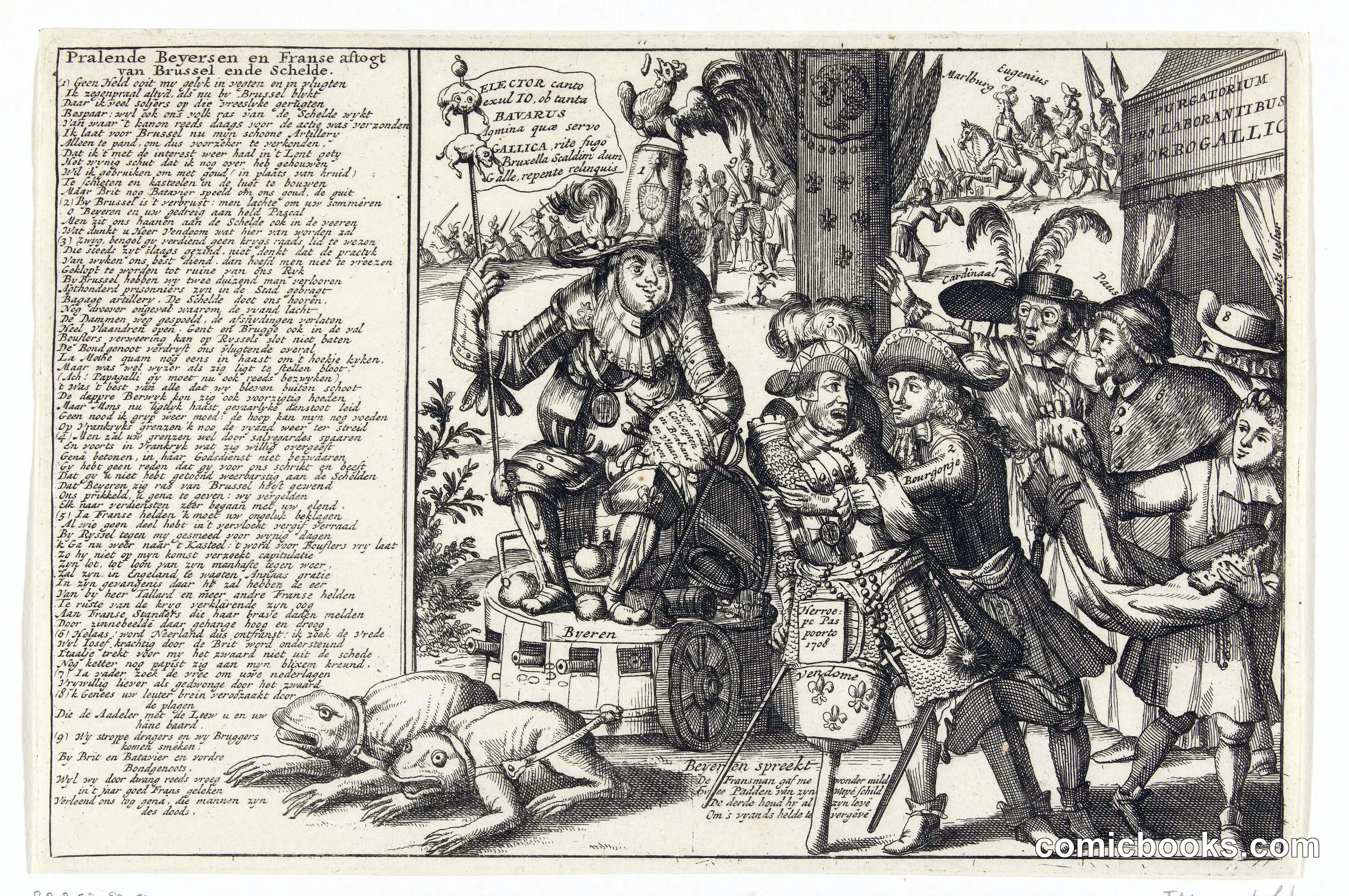 Aftocht van de keurvorst van Beieren en de Fransen (The Retreat of the Elector of Bavaria and the French)