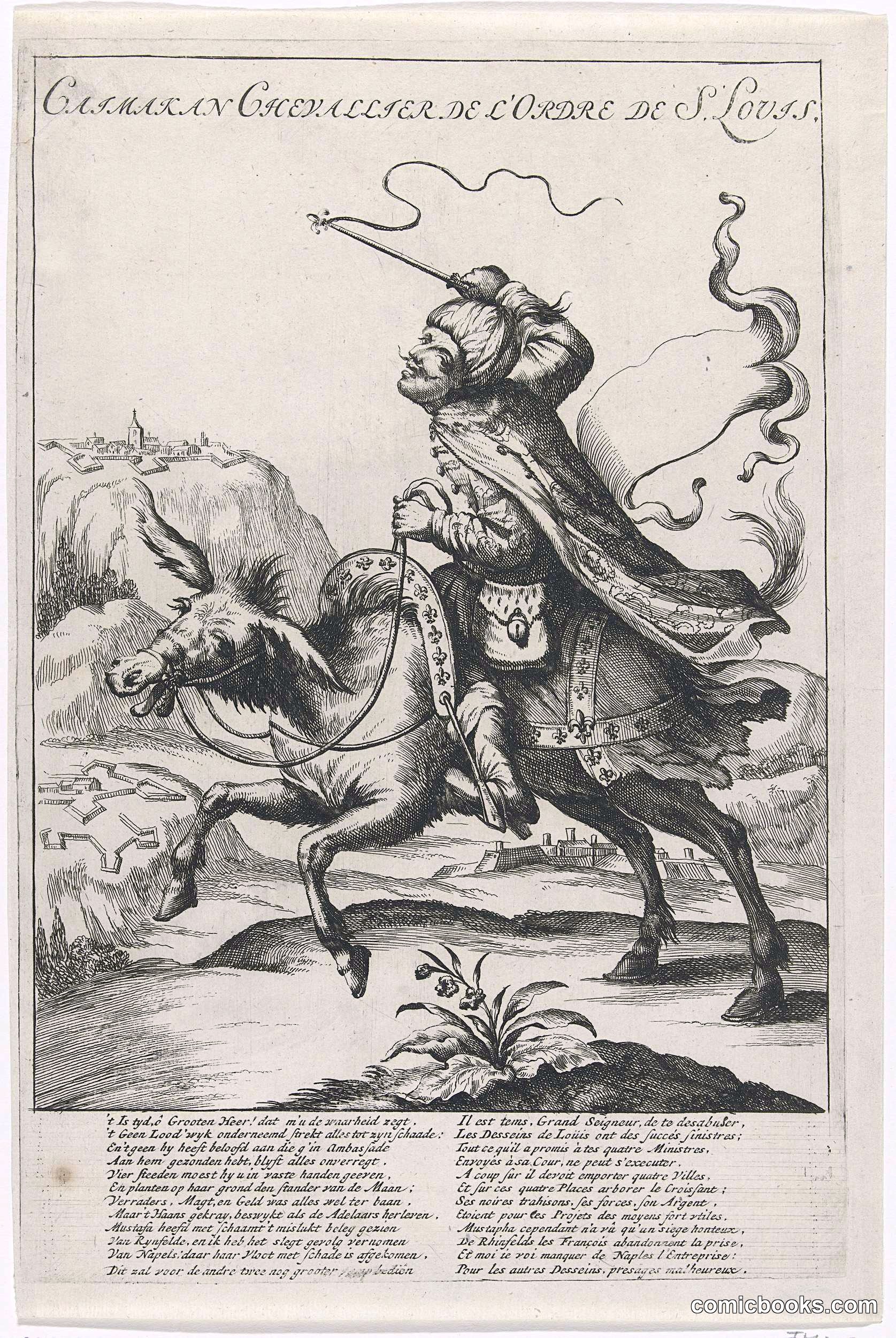 Turkse ruiter op een ezel (Turkish Rider on a Donkey)