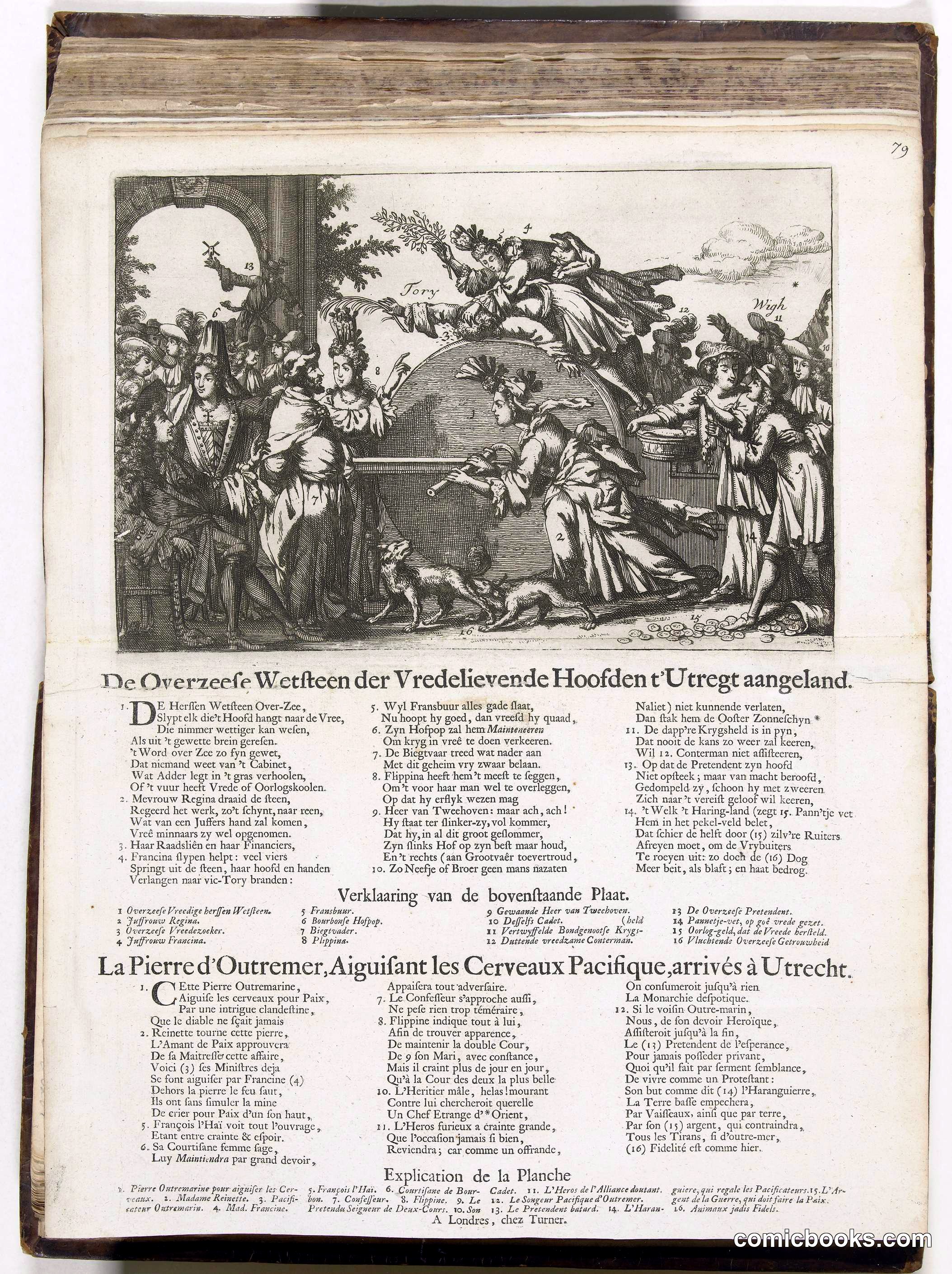 Satirical Print on the Peace of Utrecht