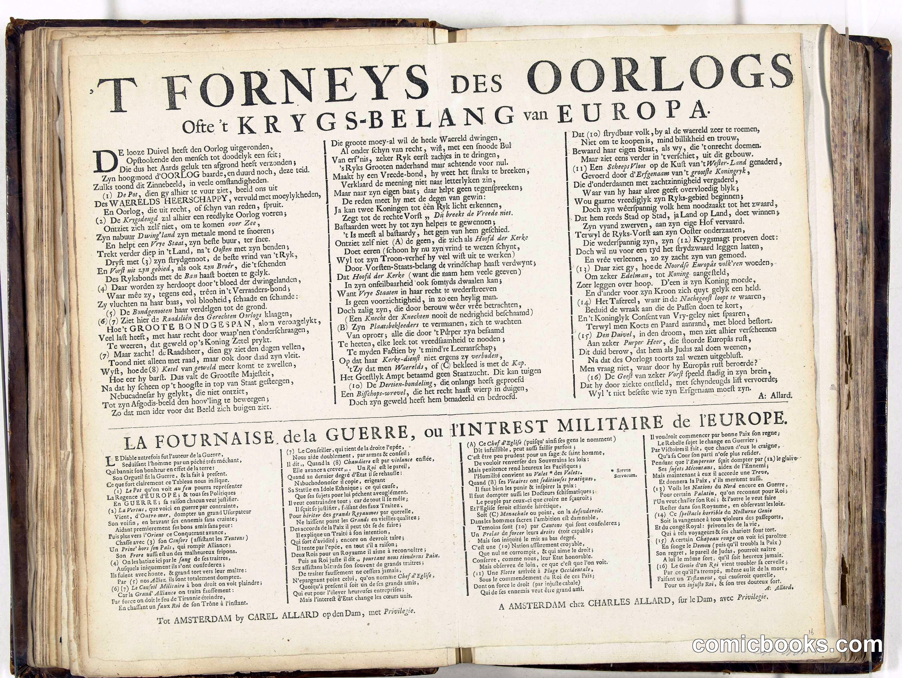 The Forges of War Destroyed: Allied European Rulers, 1706
