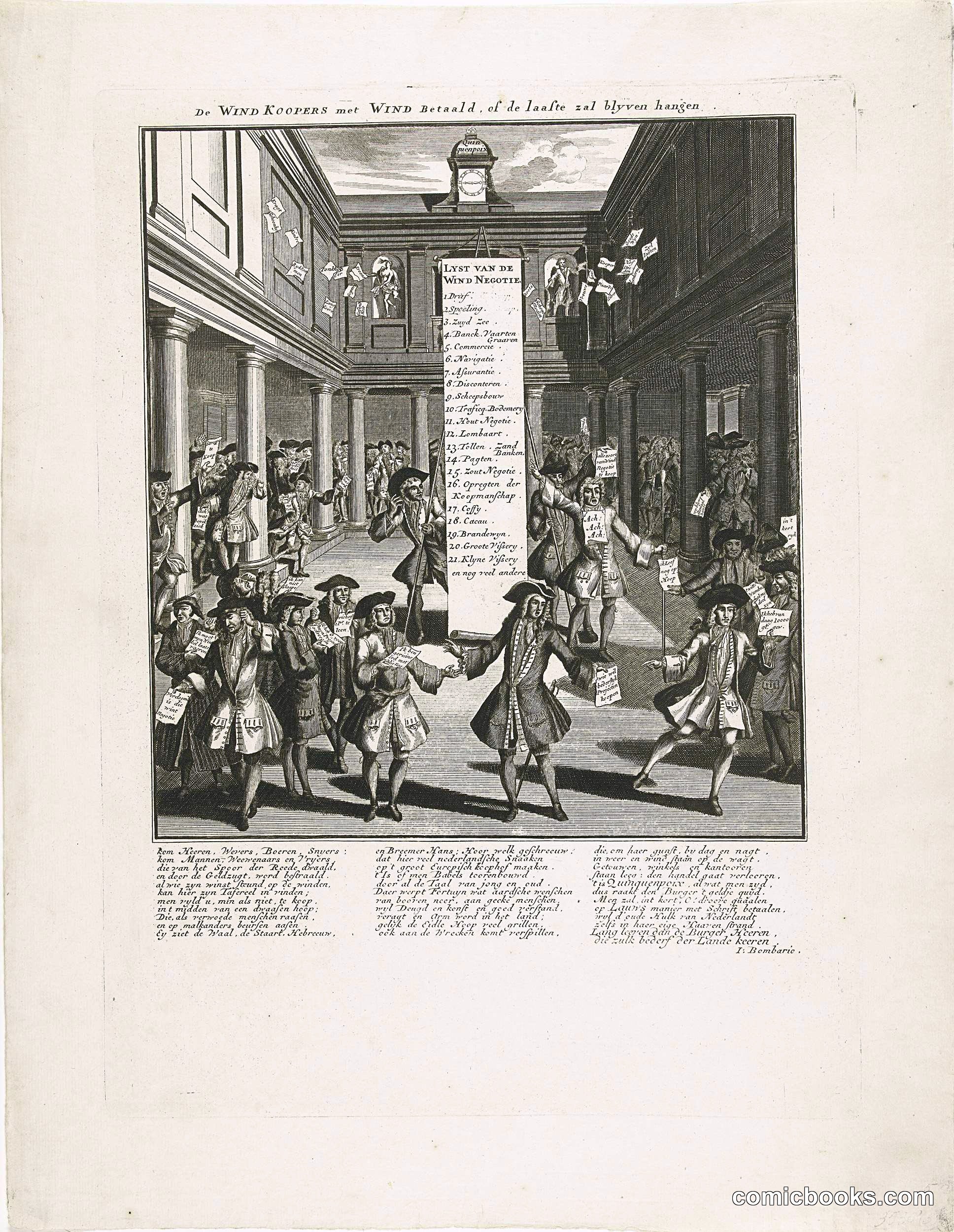 The Wind-Traders with Wind Herald at the Amsterdam Stock Exchange