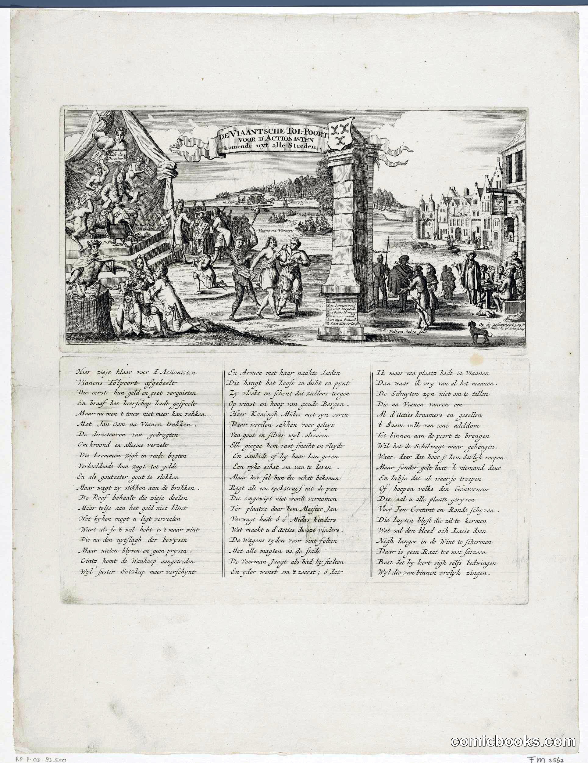 De Tolpoort te Vianen voor de Actionisten (The Toll Gate at Vianen Before the Actionists)