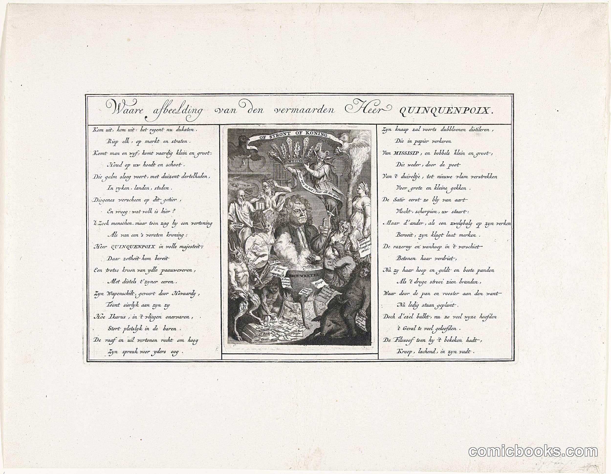 Ware afbeelding van de heer Quinquempoix