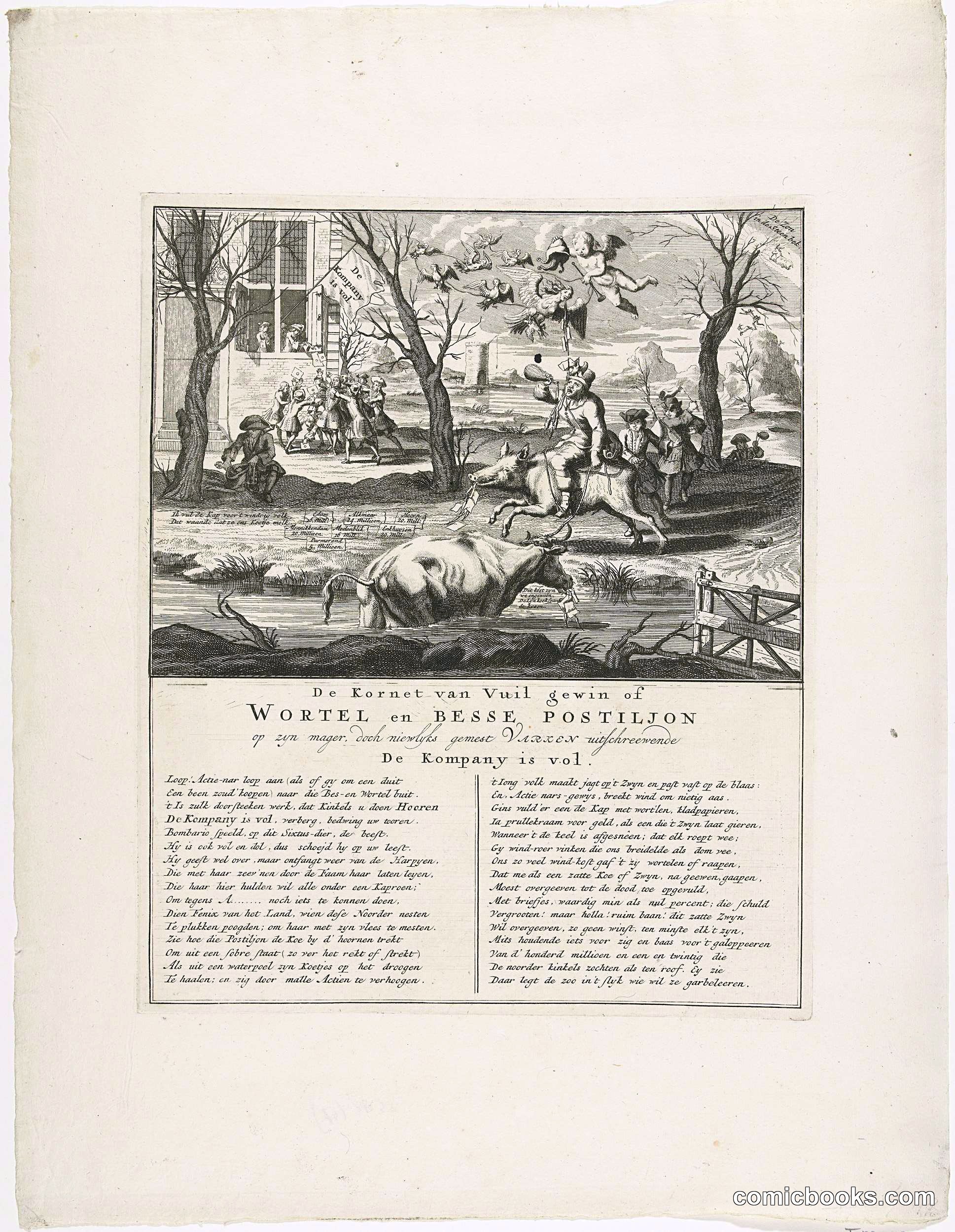 The Postilion on a Pig Brings News That the Company Is Full