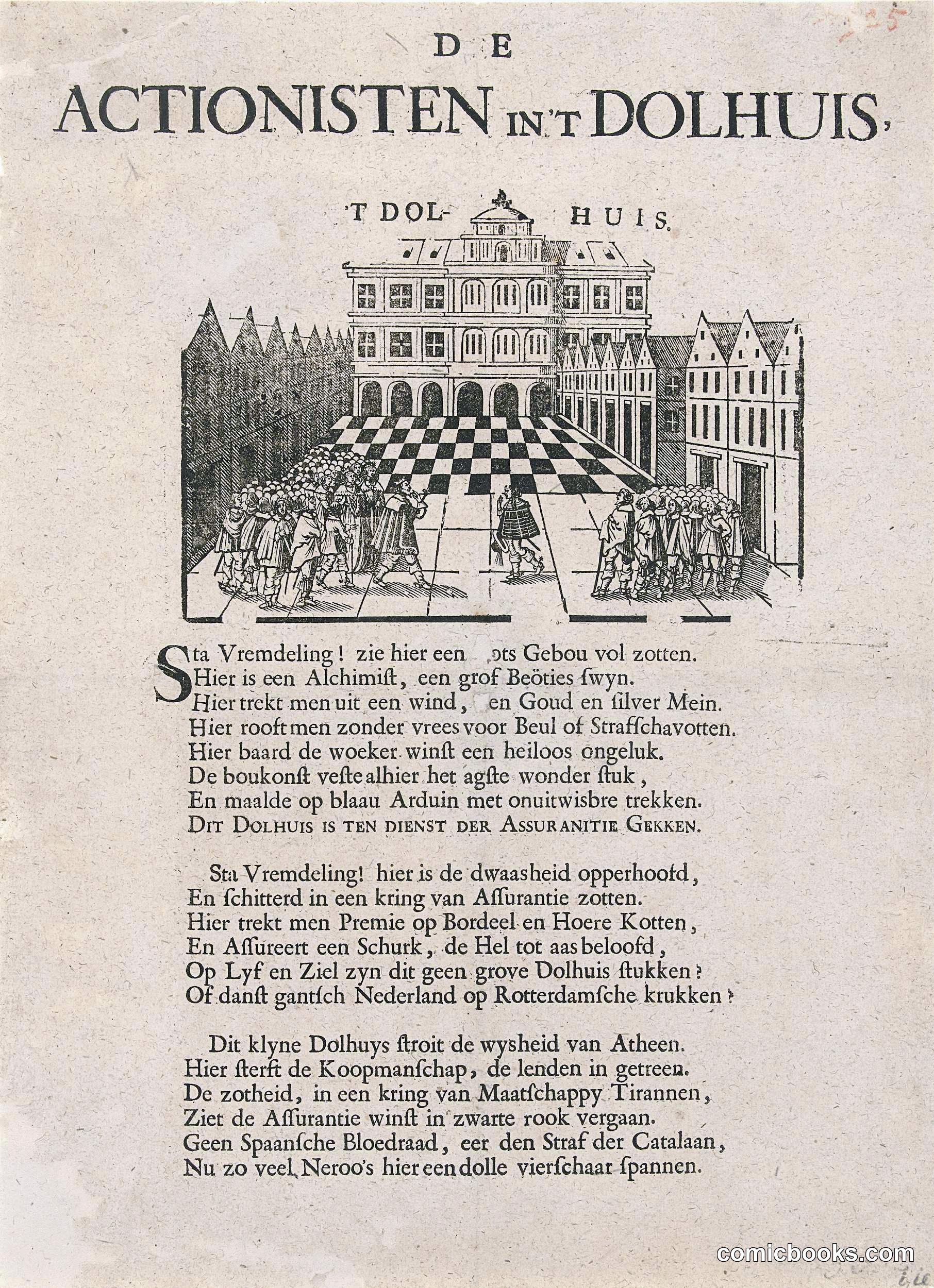 De Actionisten in't Dolhuis (The Stockbrokers in the Madhouse)