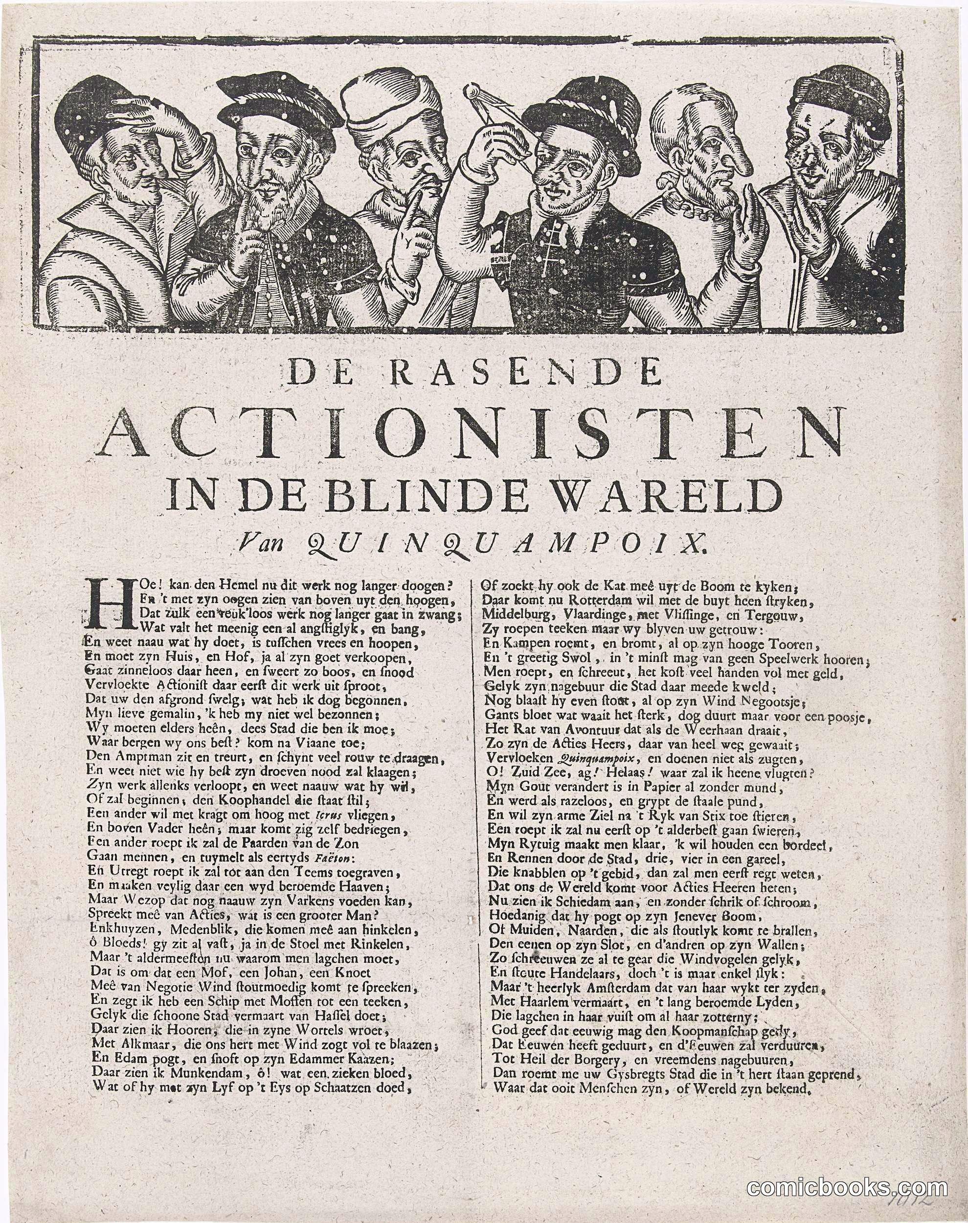 De Rasende Actionisten in de Blinde Wereld van Quinquampoix