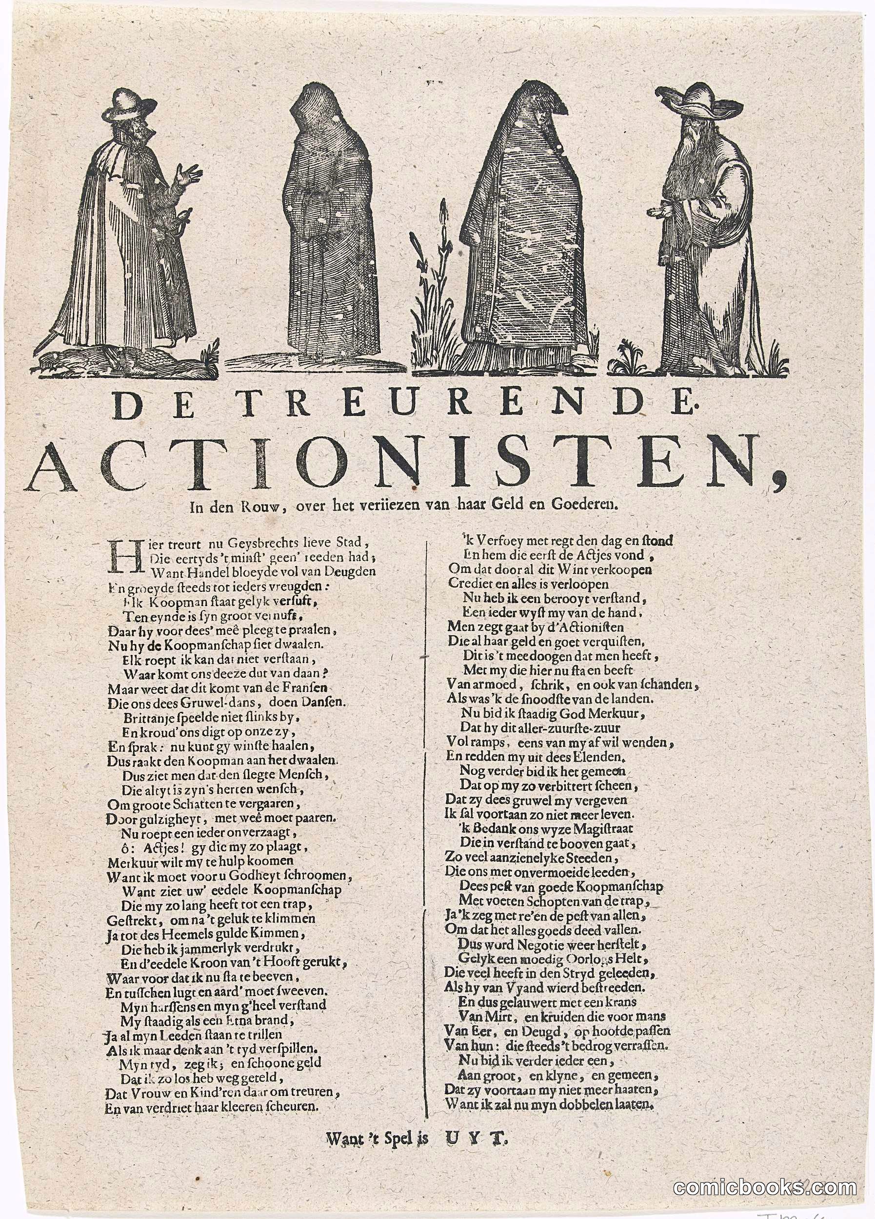 De treurende actionisten (The Mourning Shareholders)
