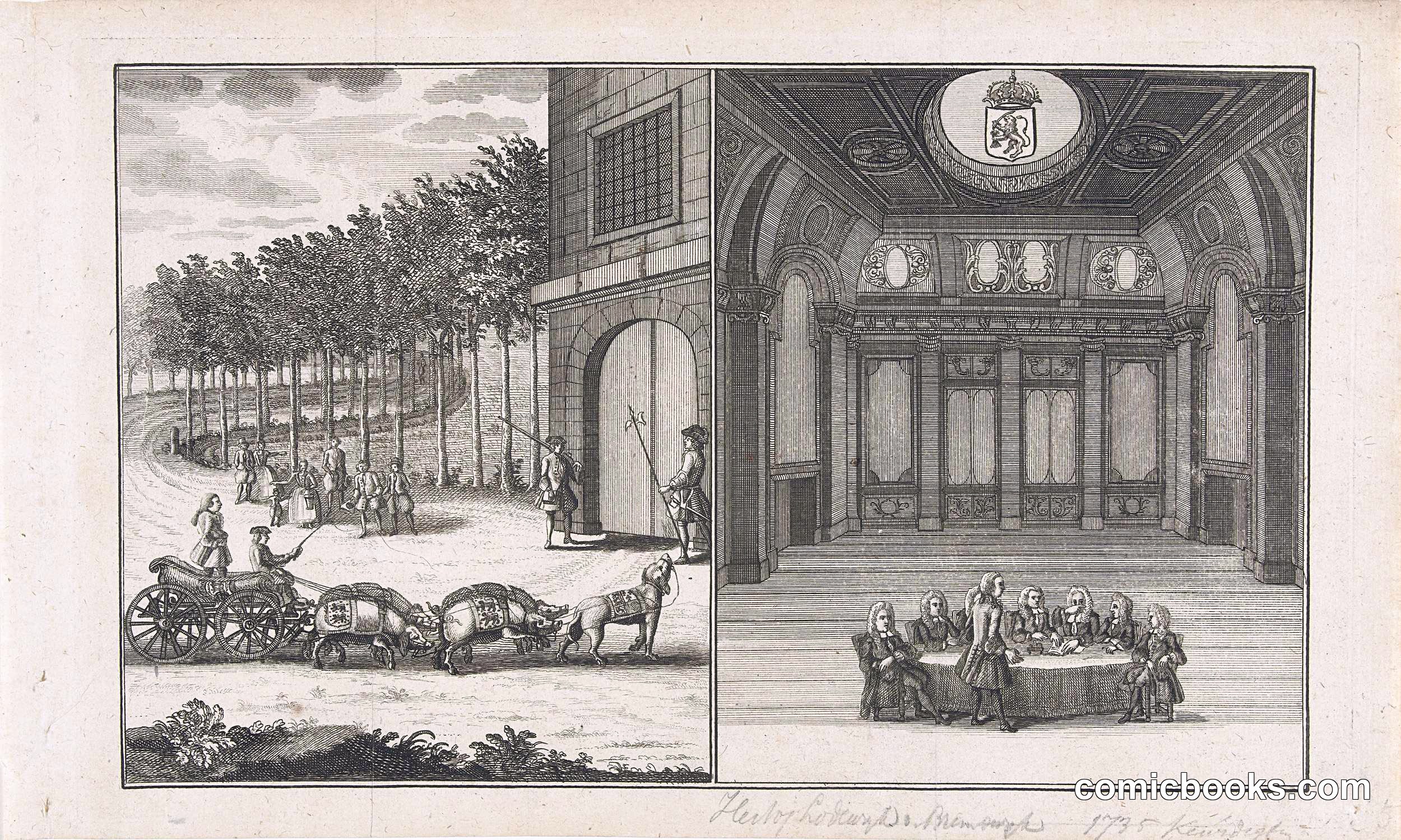 Print on Prince William IV's Attempts to Become Stadtholder