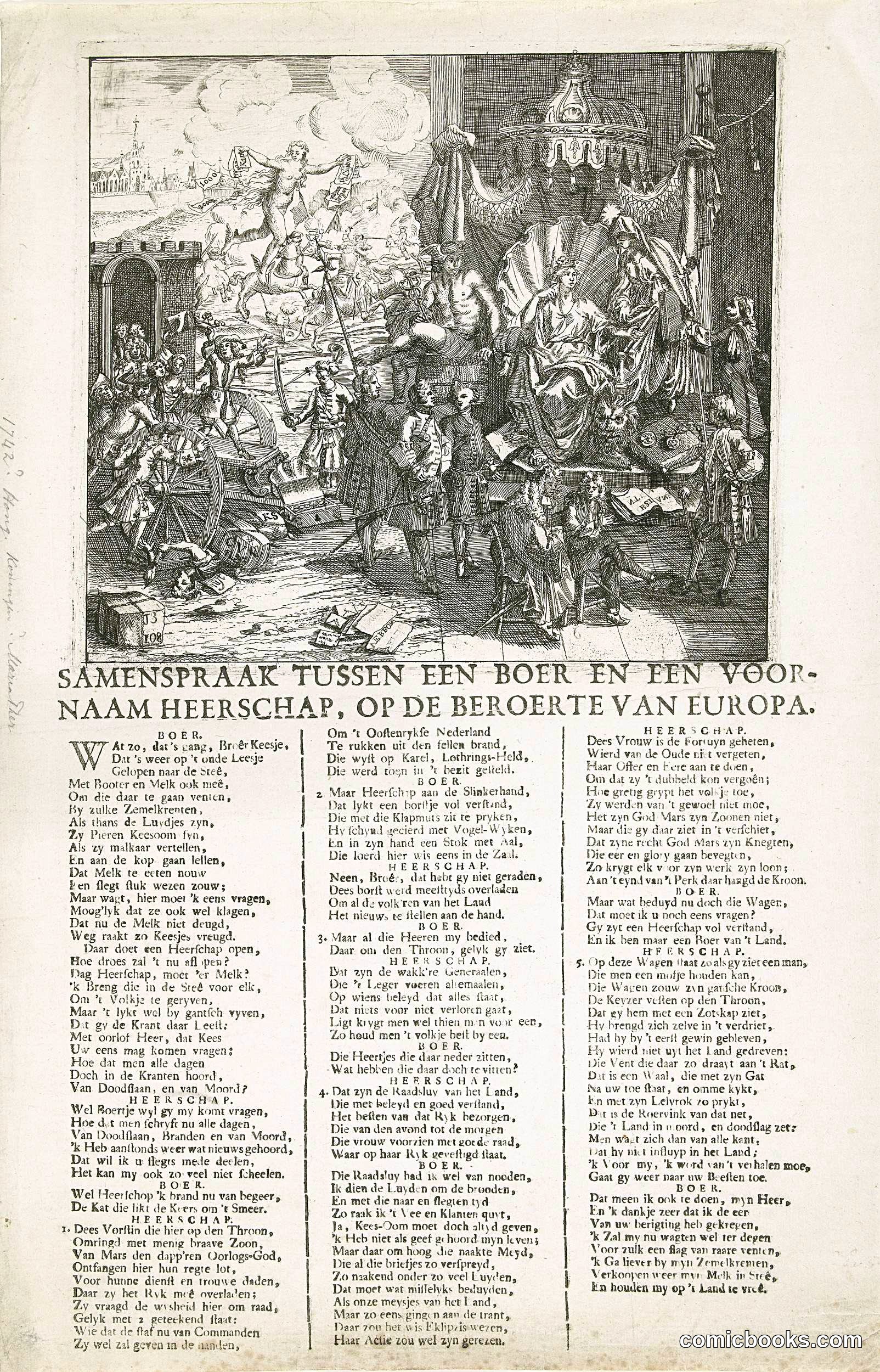 Maria Theresia vraagt de Waarheid om raad [Maria Theresa Asks Truth for Counsel]