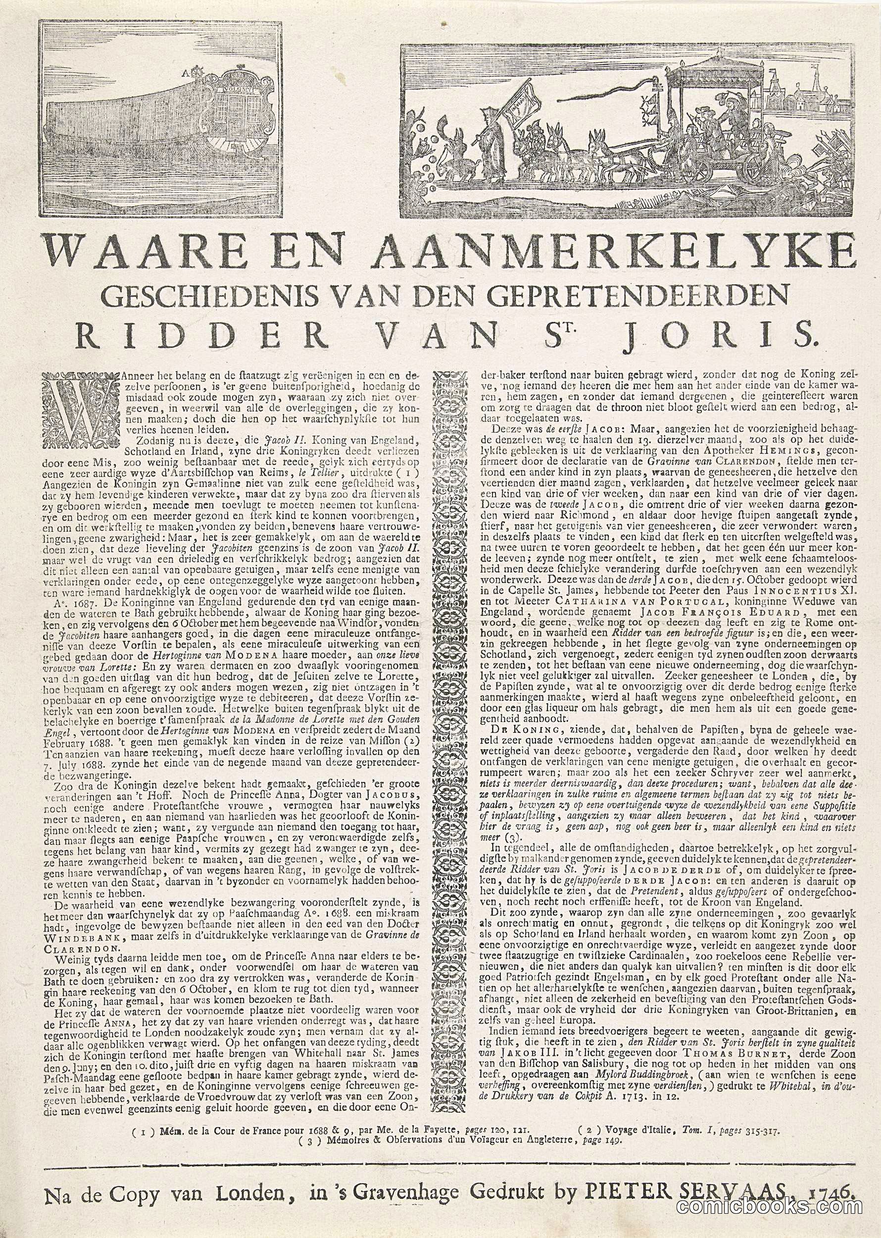 True and Remarkable History of the Pretender's Ridder, 1746