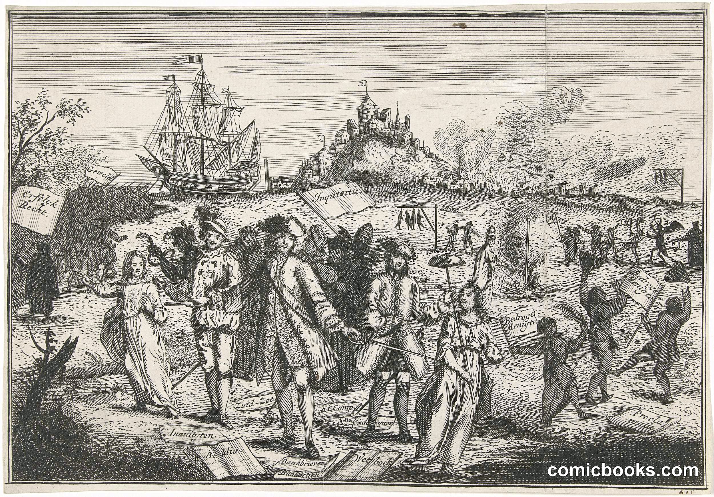 Allegory of the Landing of the Young Pretender in Scotland