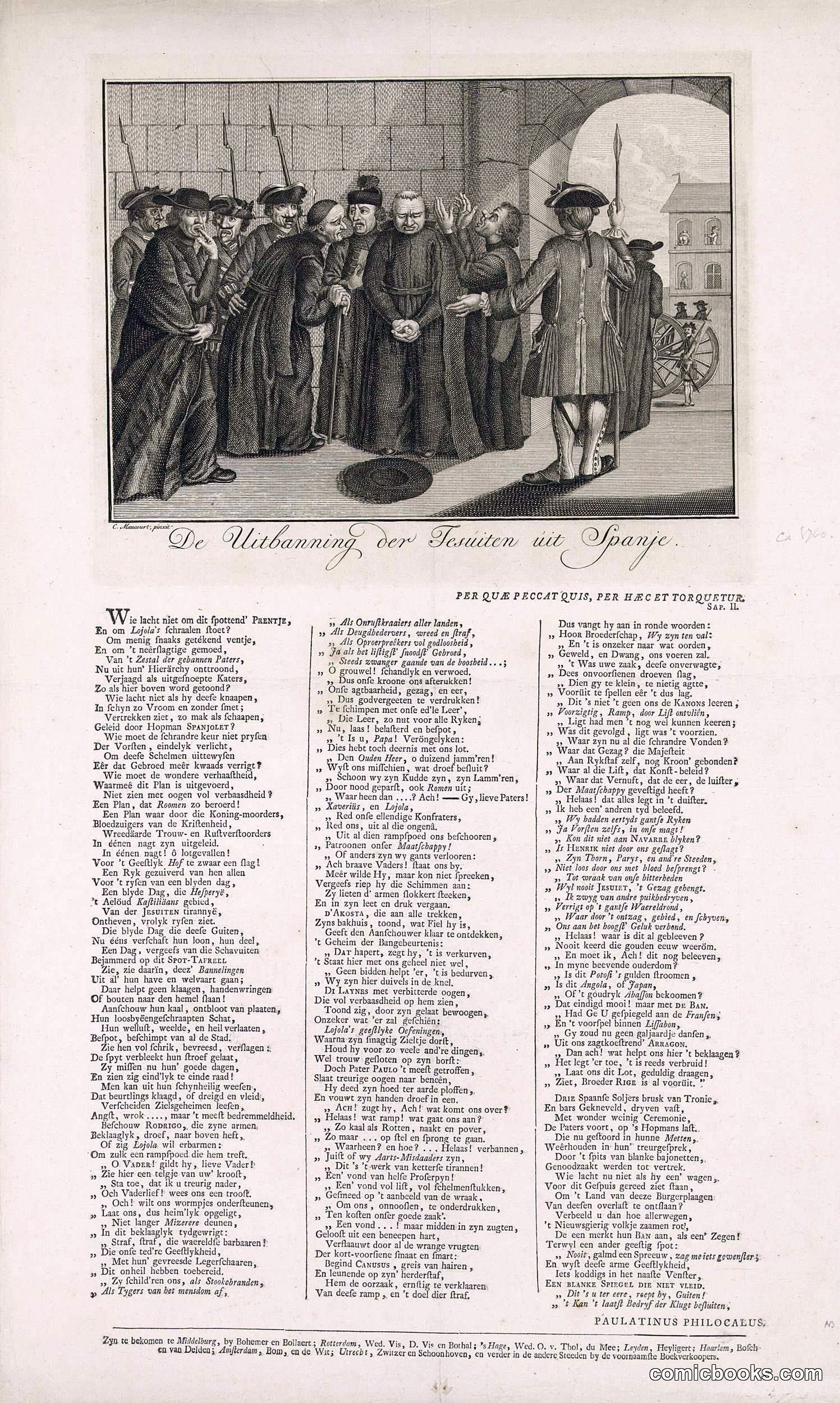De Uitbanning, oer Jesuitten uit Spanje (The Expulsion of the Jesuits from Spain)