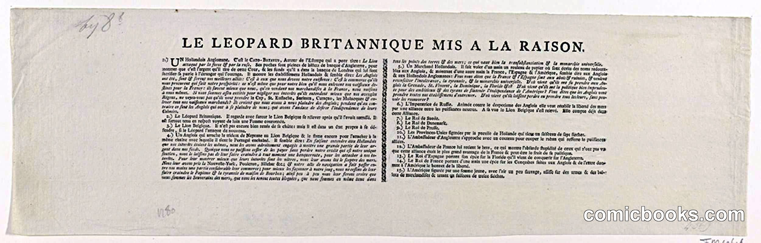 Le Leopard Britannique Mis à la Raison