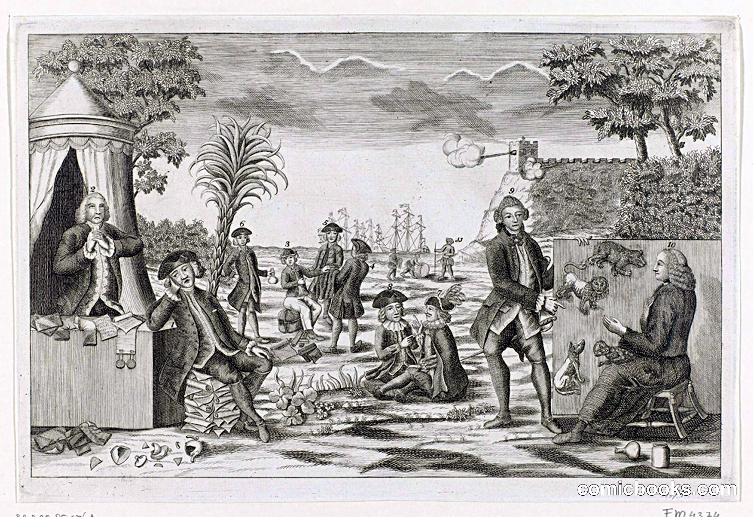 Political Satire on Anglo-American-Dutch Relations