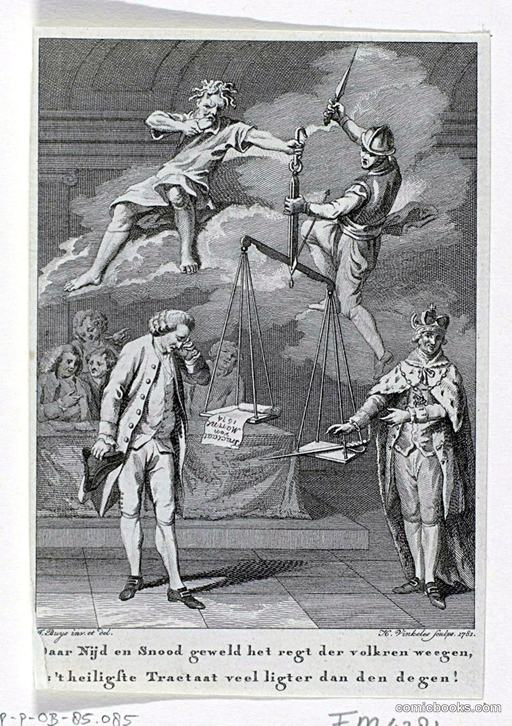Allegory on England's Breaking of the 1670 Naval Treaty