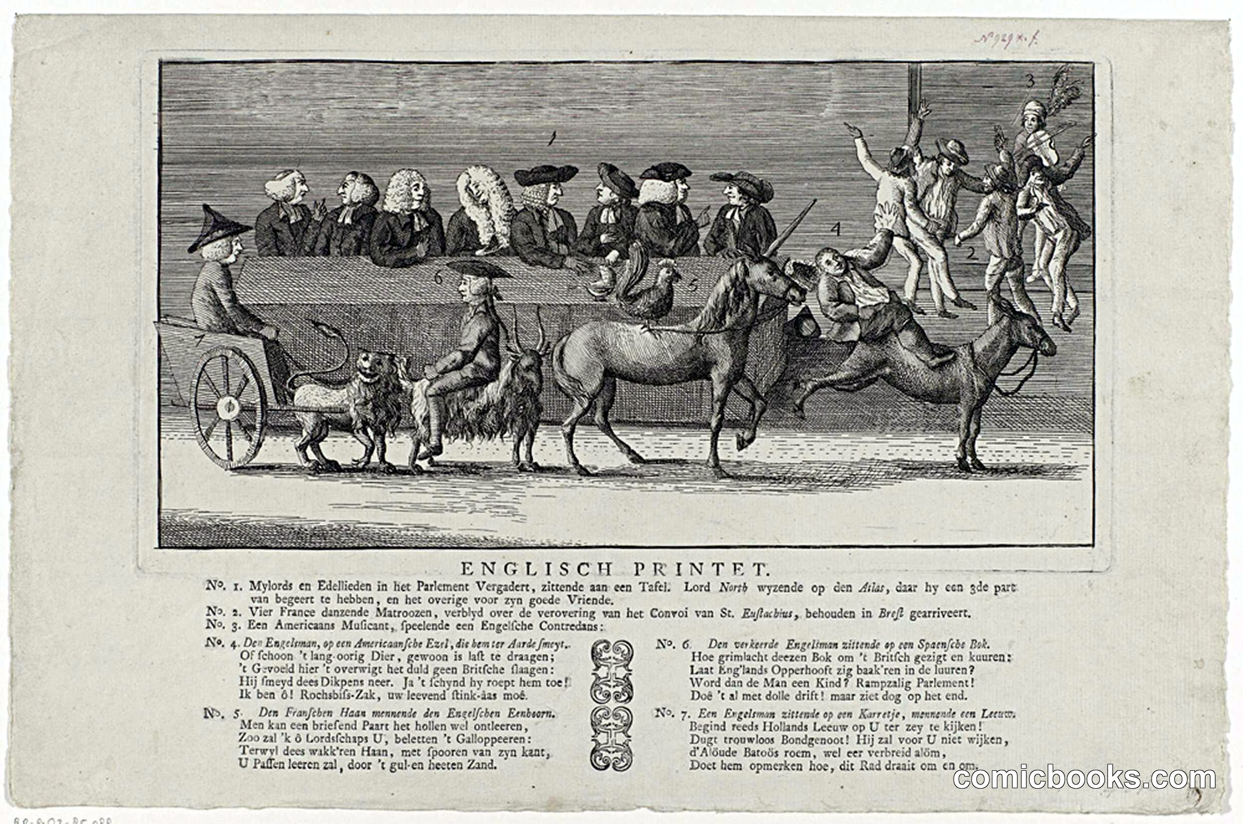 Spotprent op Engeland (English Print)