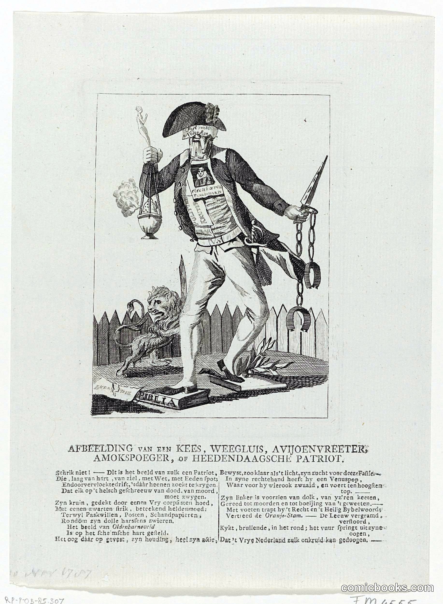 Afbeelding van een Kees, Weegluis, Avijoenvreerter (Portrait of a Patriot)