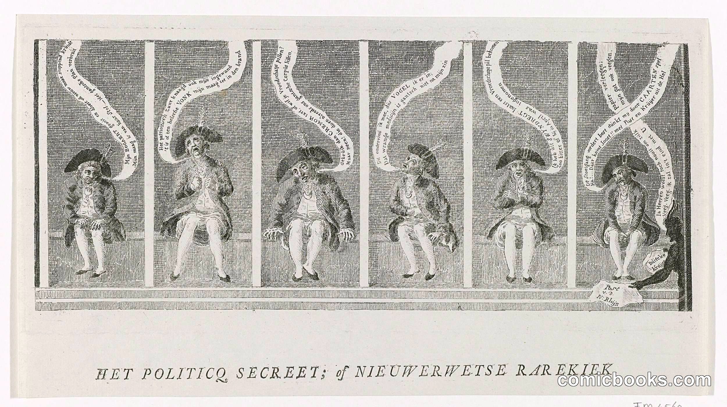 Het Politicq Secreet; of Nieuwerwetse Rarekiek (The Political Secret; or New-Fangled Peep Show)