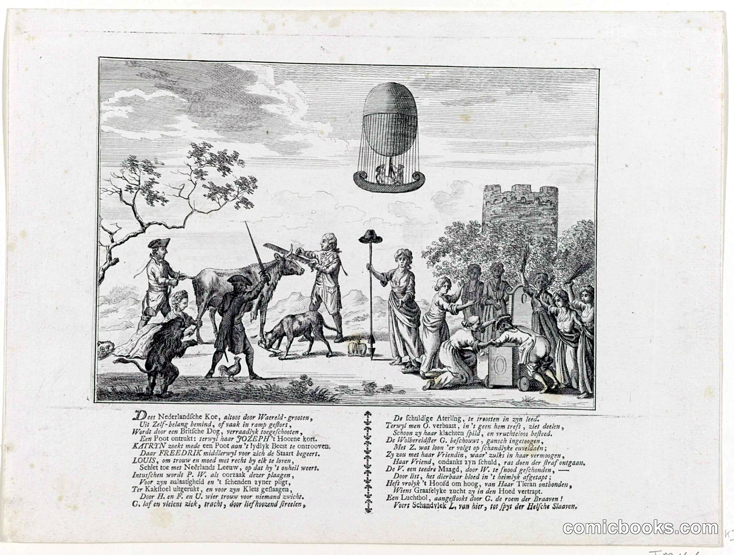Dutch Political Satire on the Prince, Duke, and State of the Netherlands