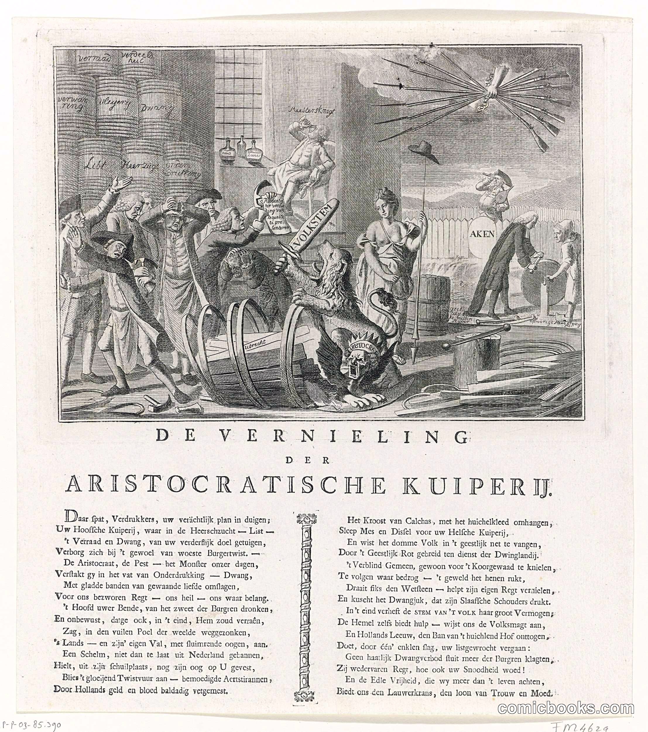 Devernieling der Aristocratische Kuiperij (The Ruin of Aristocratic Cooper-Work)