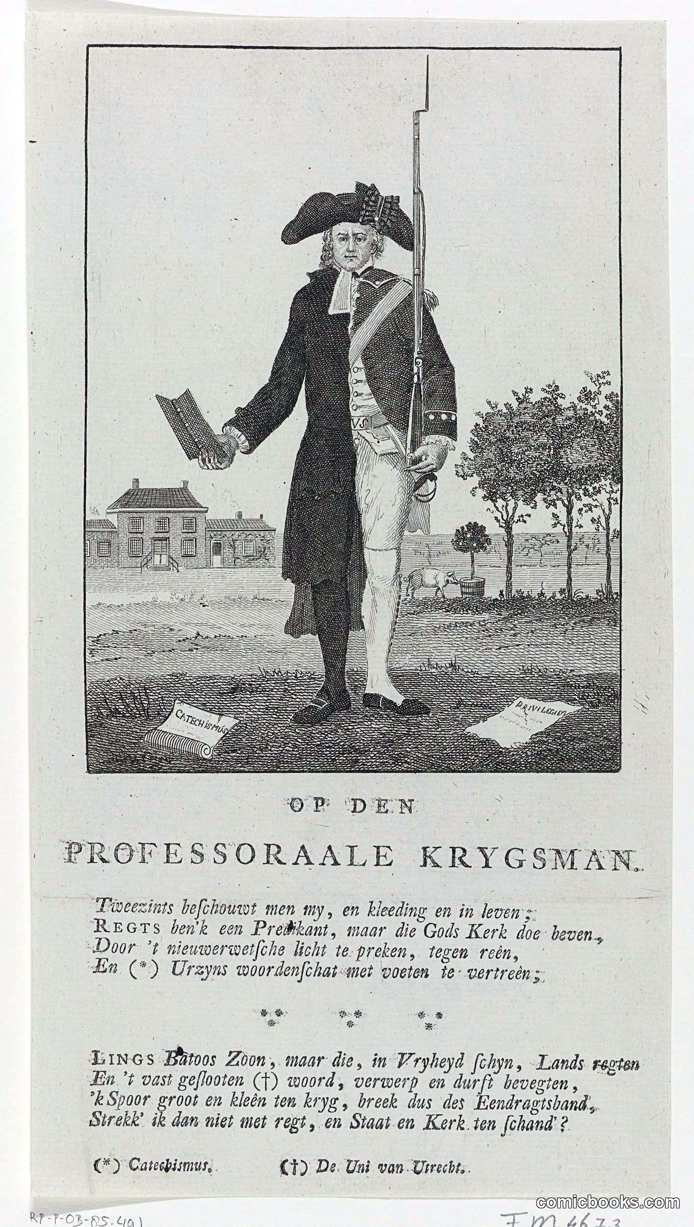 Op den Professoraale Krygsman (On the Professor-like Warrior)