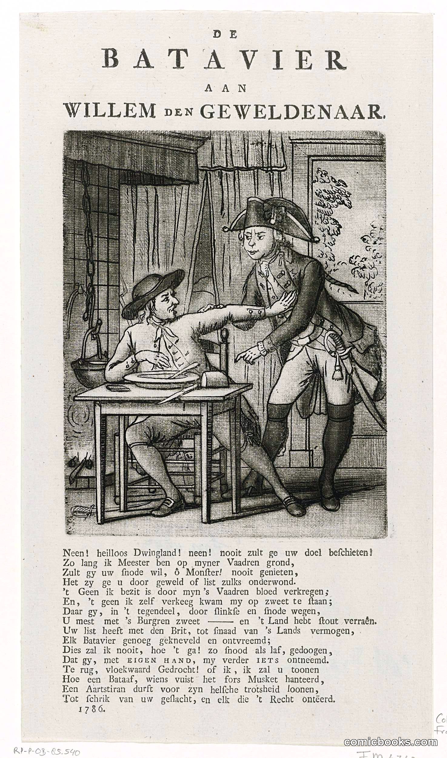 De Batavier aan Willem den Geweldenaar (The Batavian and Willem the Violent)