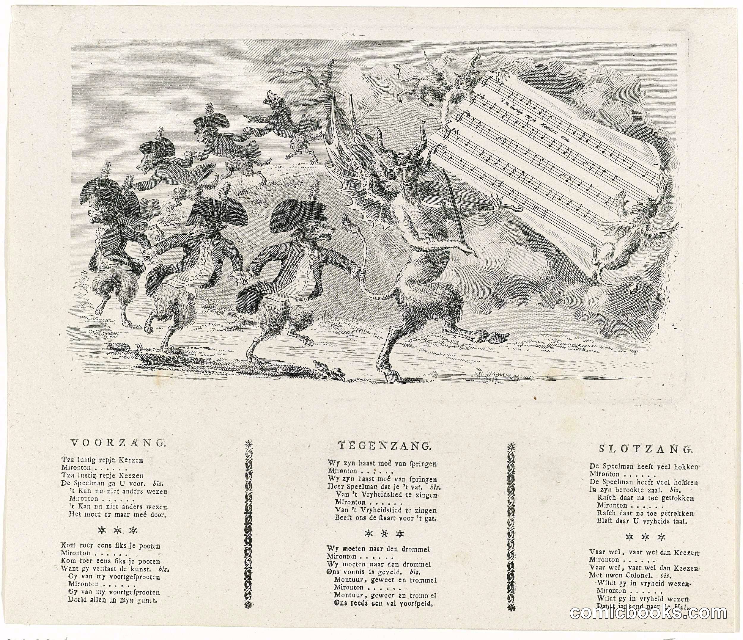 Keeshonden dansen op muziek van de Duivel (Dogs Dancing to Devil's Music)