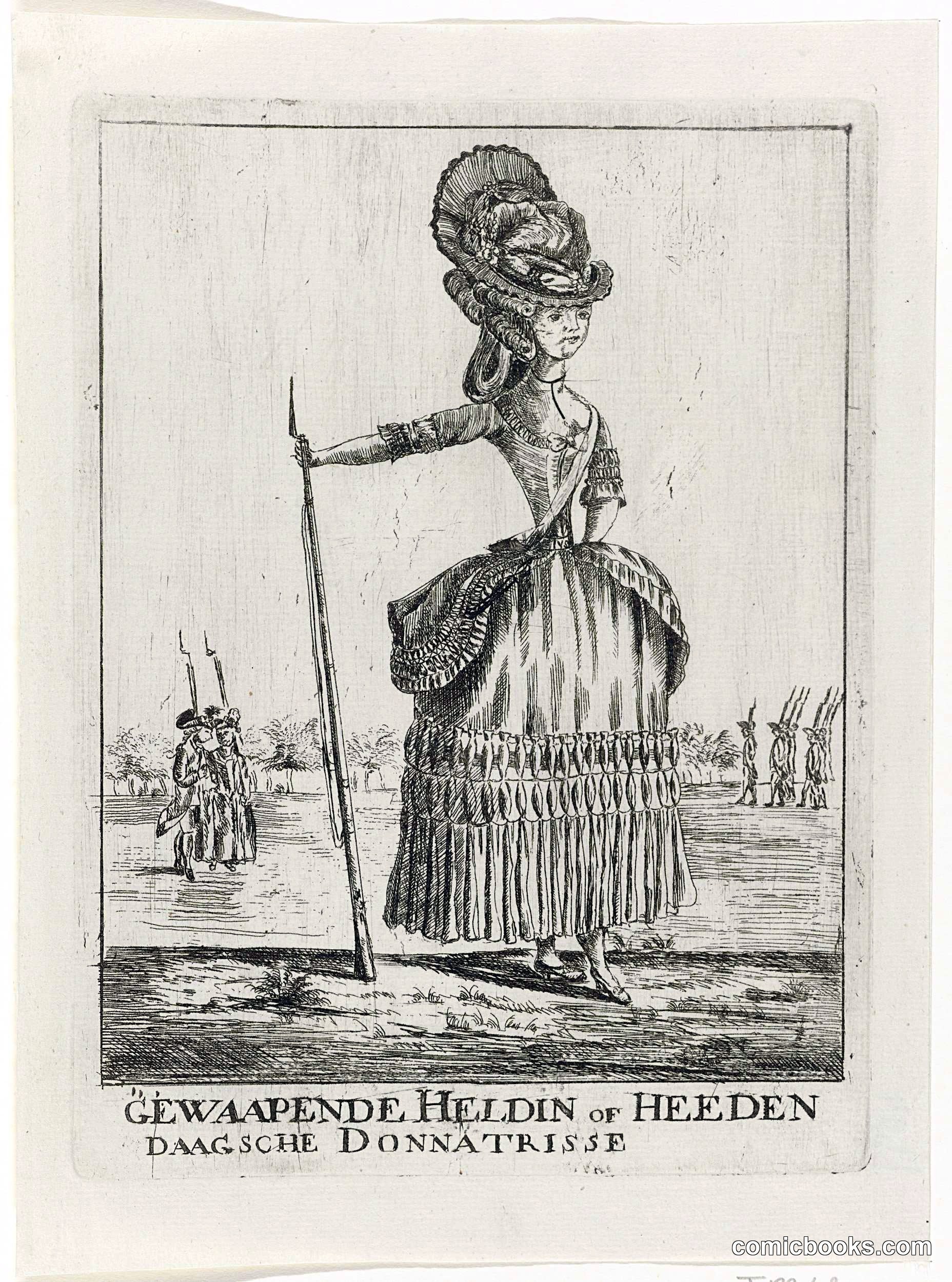 Armed Female Patriot (Gewapende Heldin of Heeden)