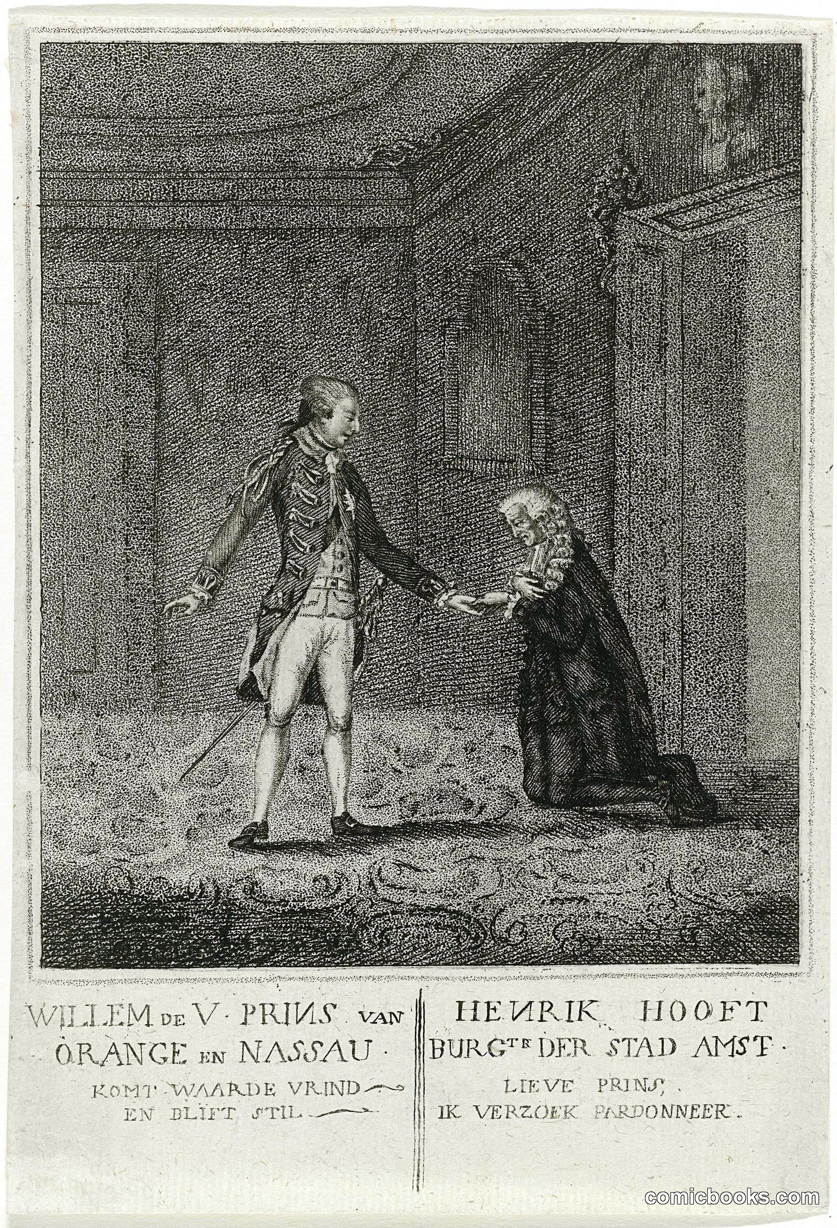 Political Print on the Dismissal of Burgemeester Hooft