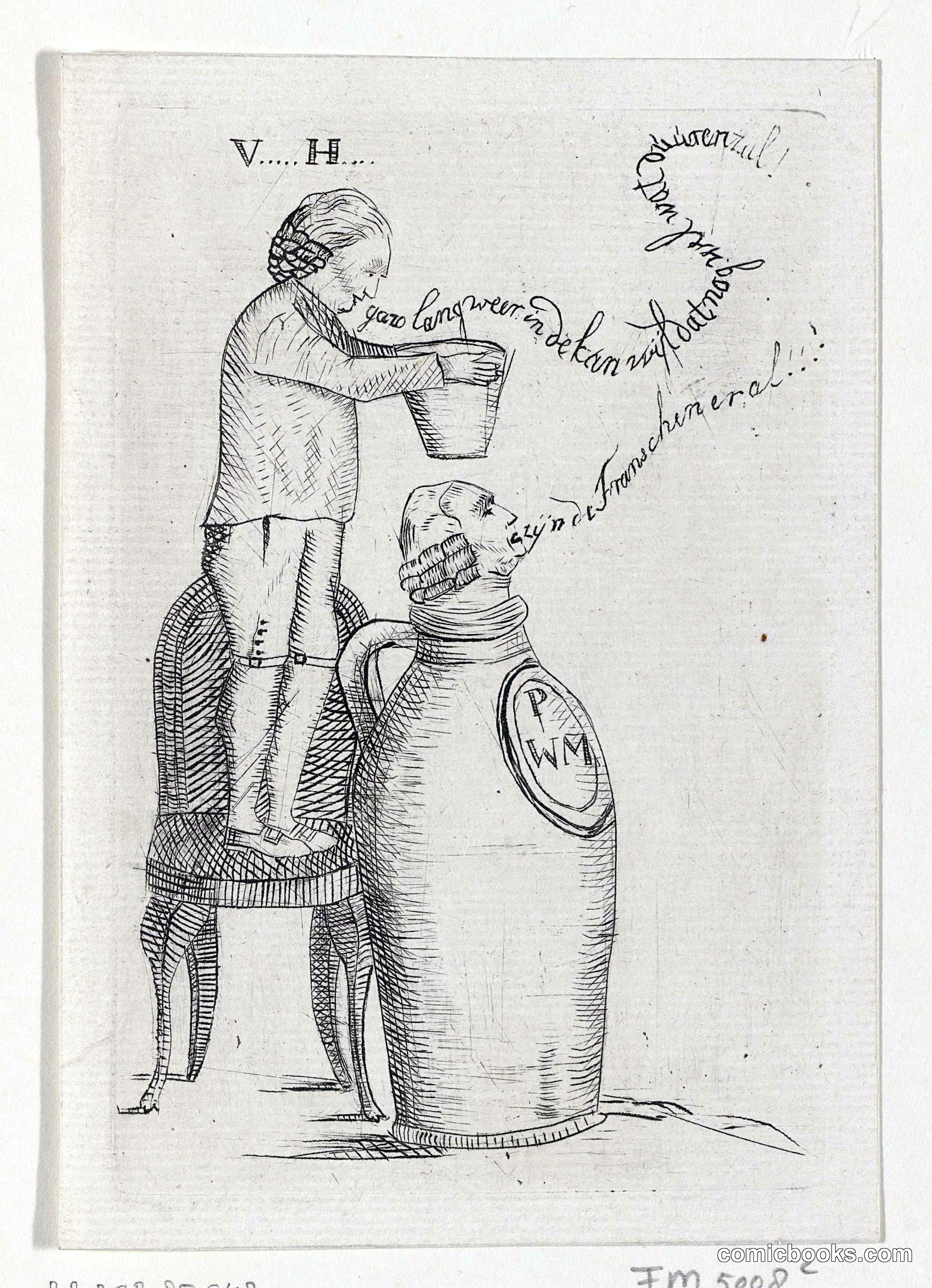 Spotprent op Pieter Witmond