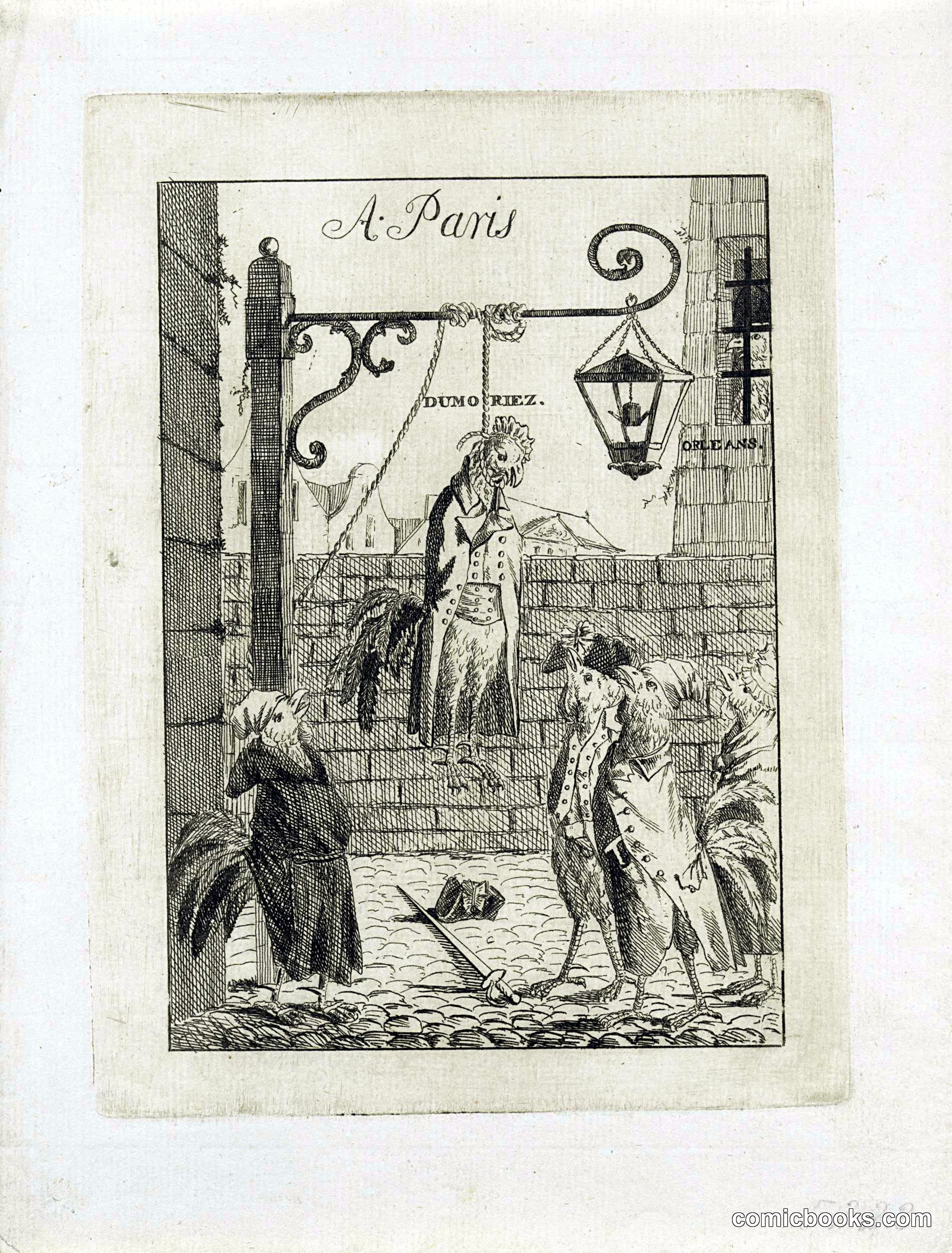 Dumouriez opgehangen (Dumouriez Hanged)