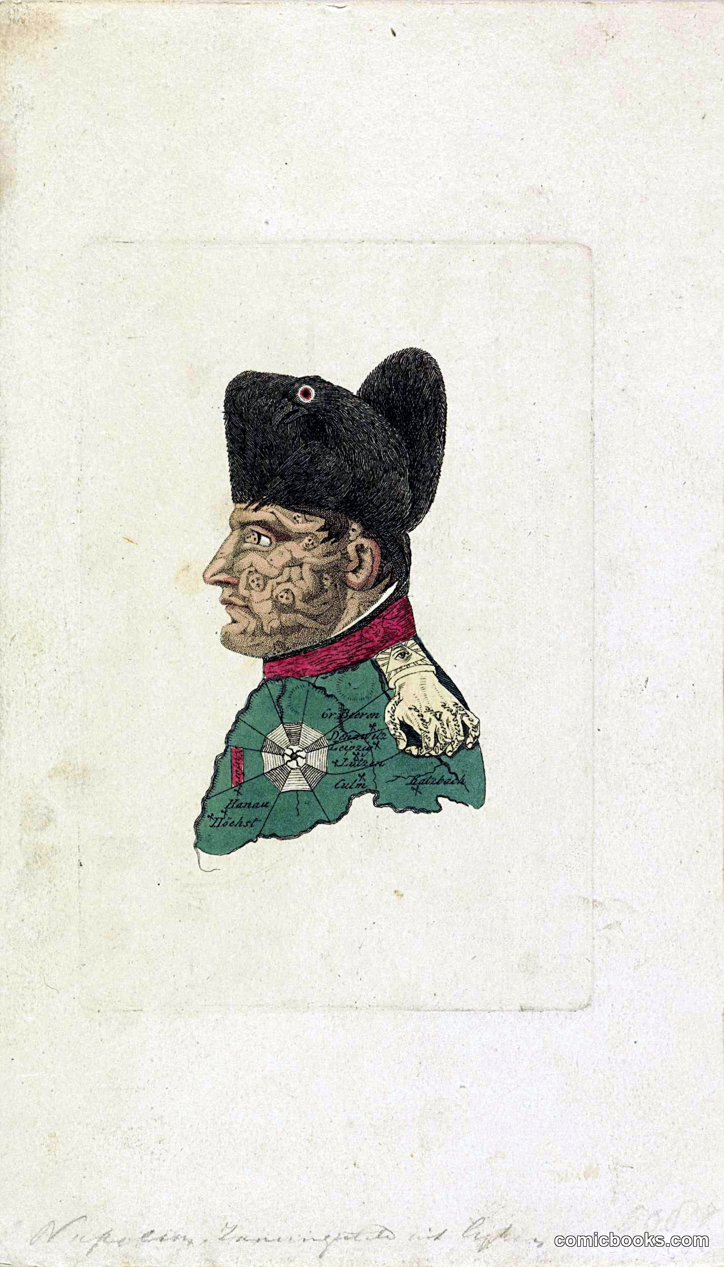 Spotprent op Napoleon
