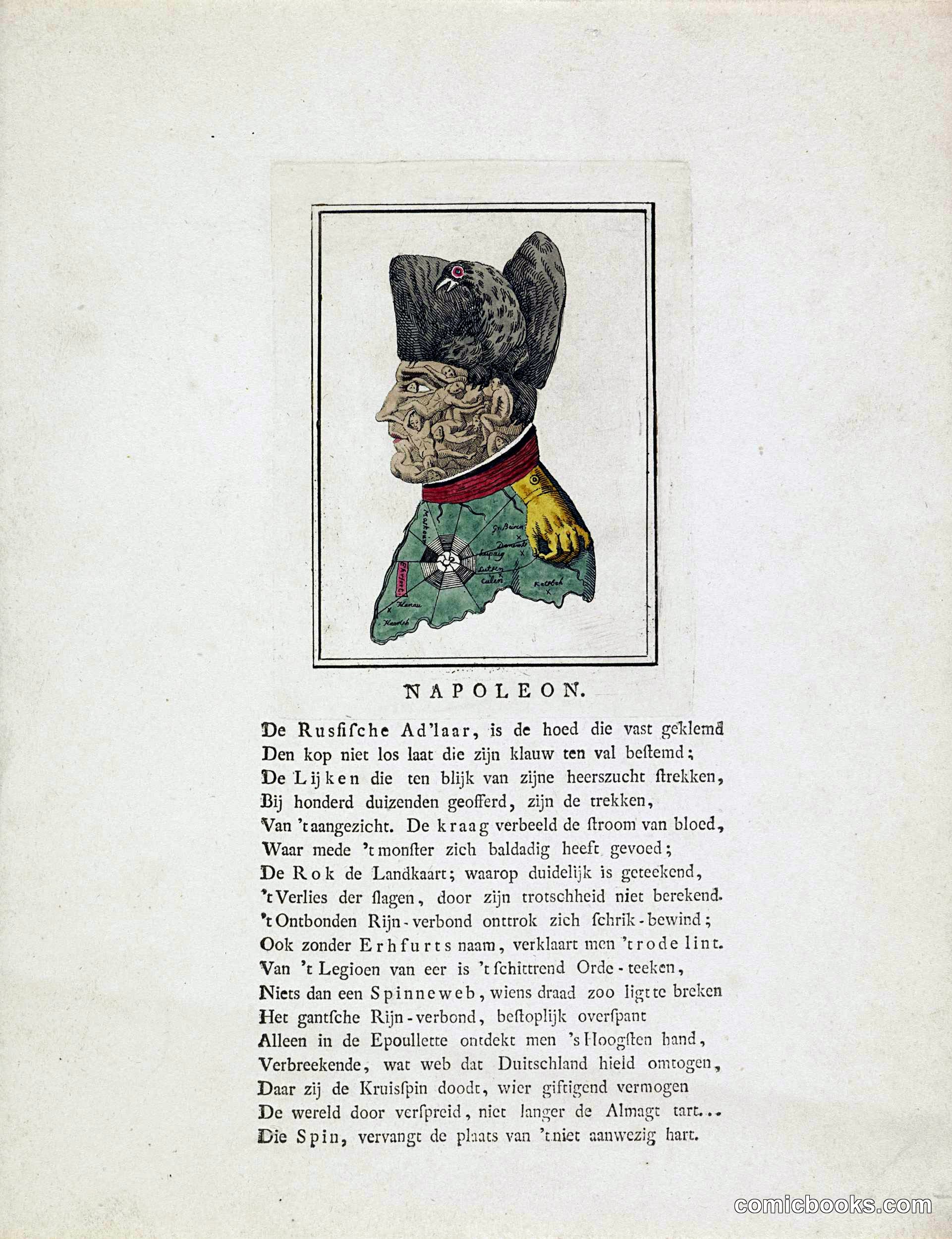 Spotprent op Napoleon