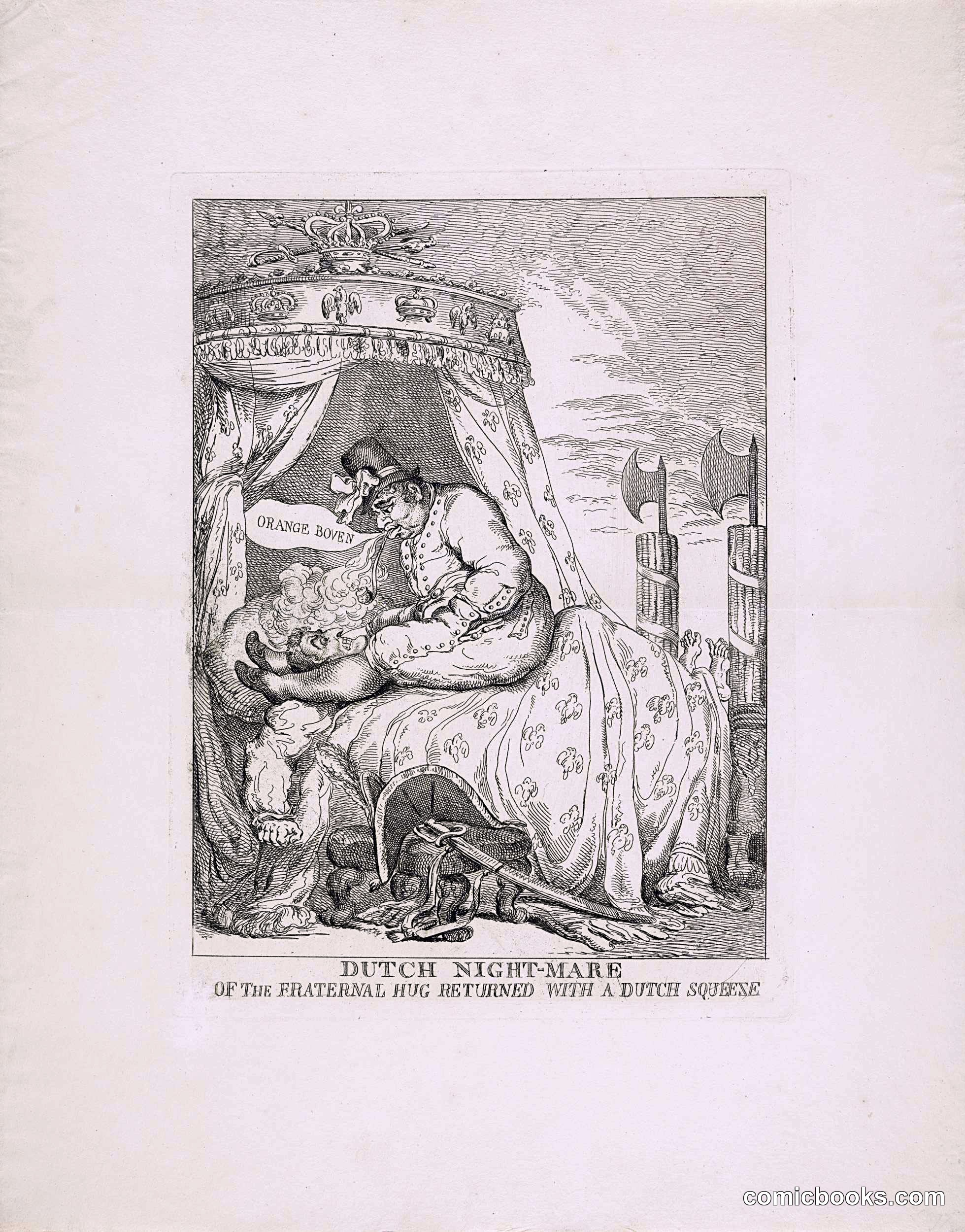 Dutch Night-Mare: Of the Fraternal Hug Returned with a Dutch Squeeze